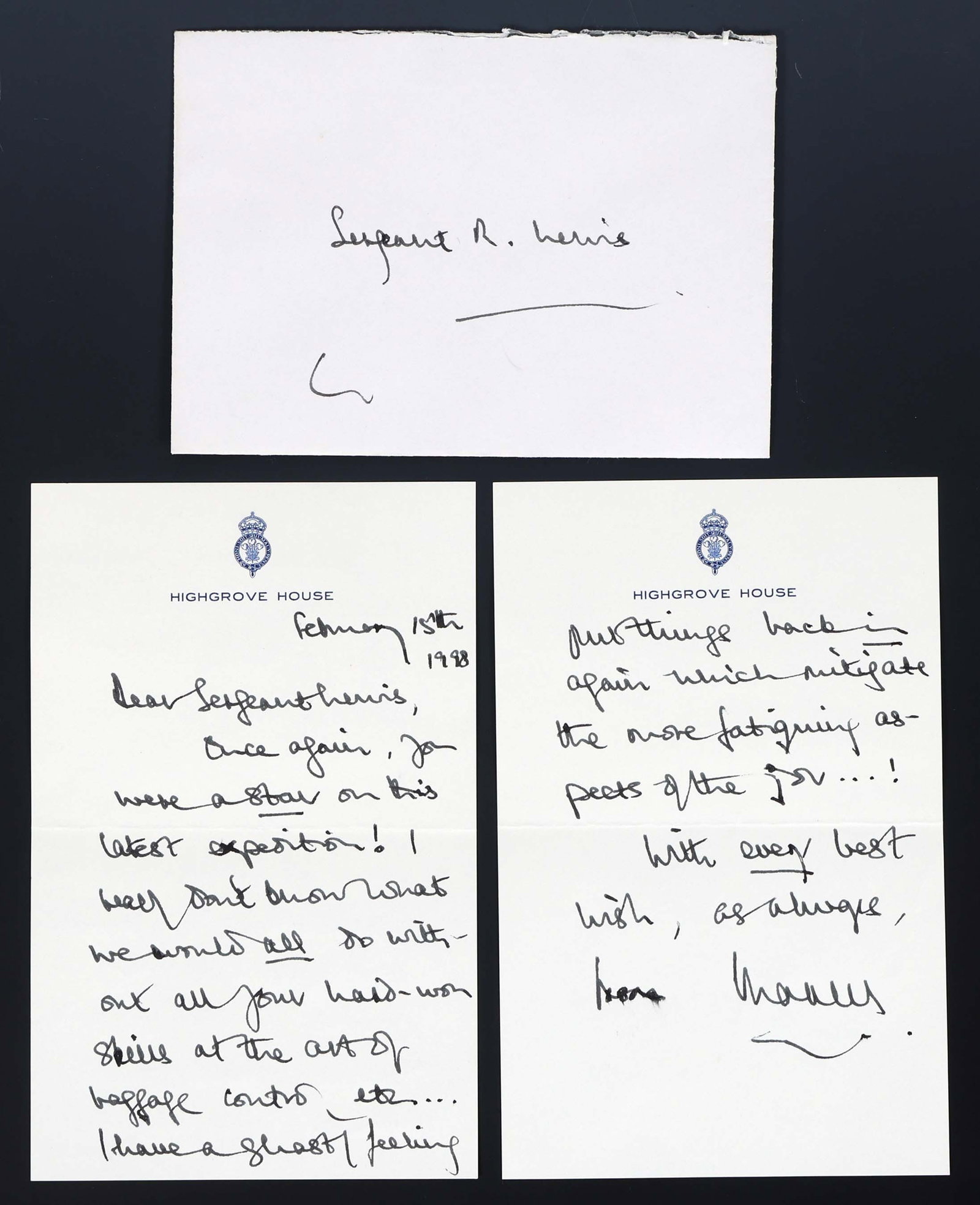1998 KING CHARLES III ALS AUTOGRAPH LETTER (1 of 10)