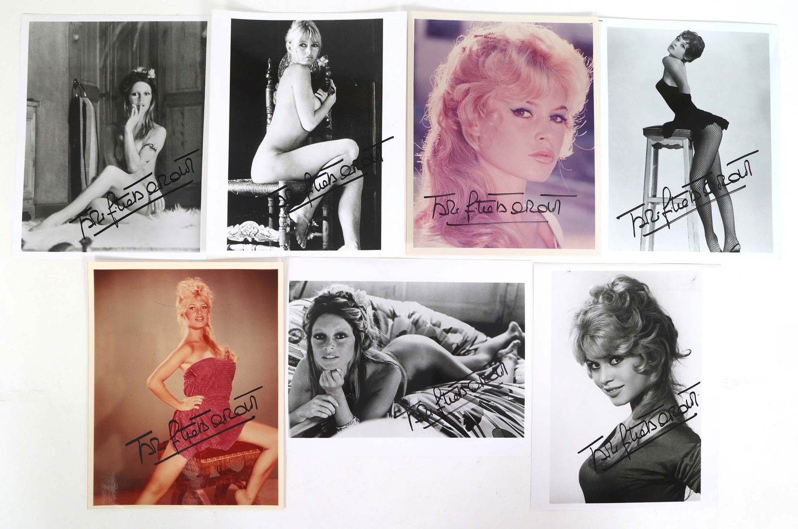 BRIGITTE BARDOT AUTOGRAPHED PHOTOS (1 of 3)