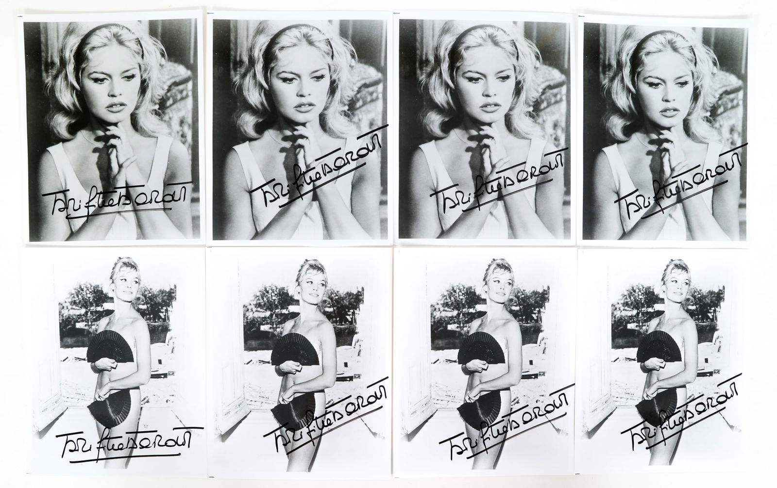 BRIGITTE BARDOT AUTOGRAPHED PHOTOS (1 of 3)