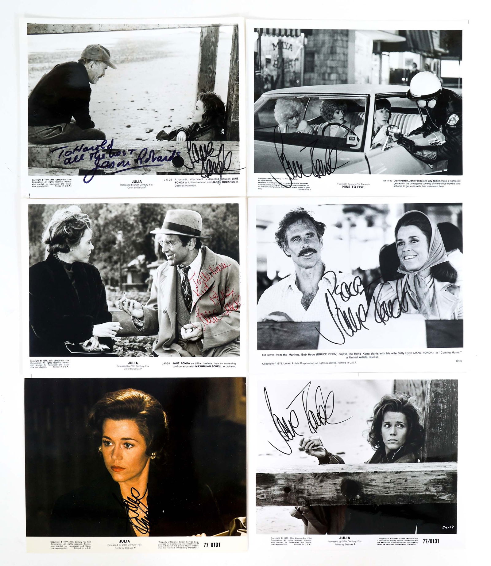 JANE FONDA AUTOGRAPHED PHOTOS (1 of 3)