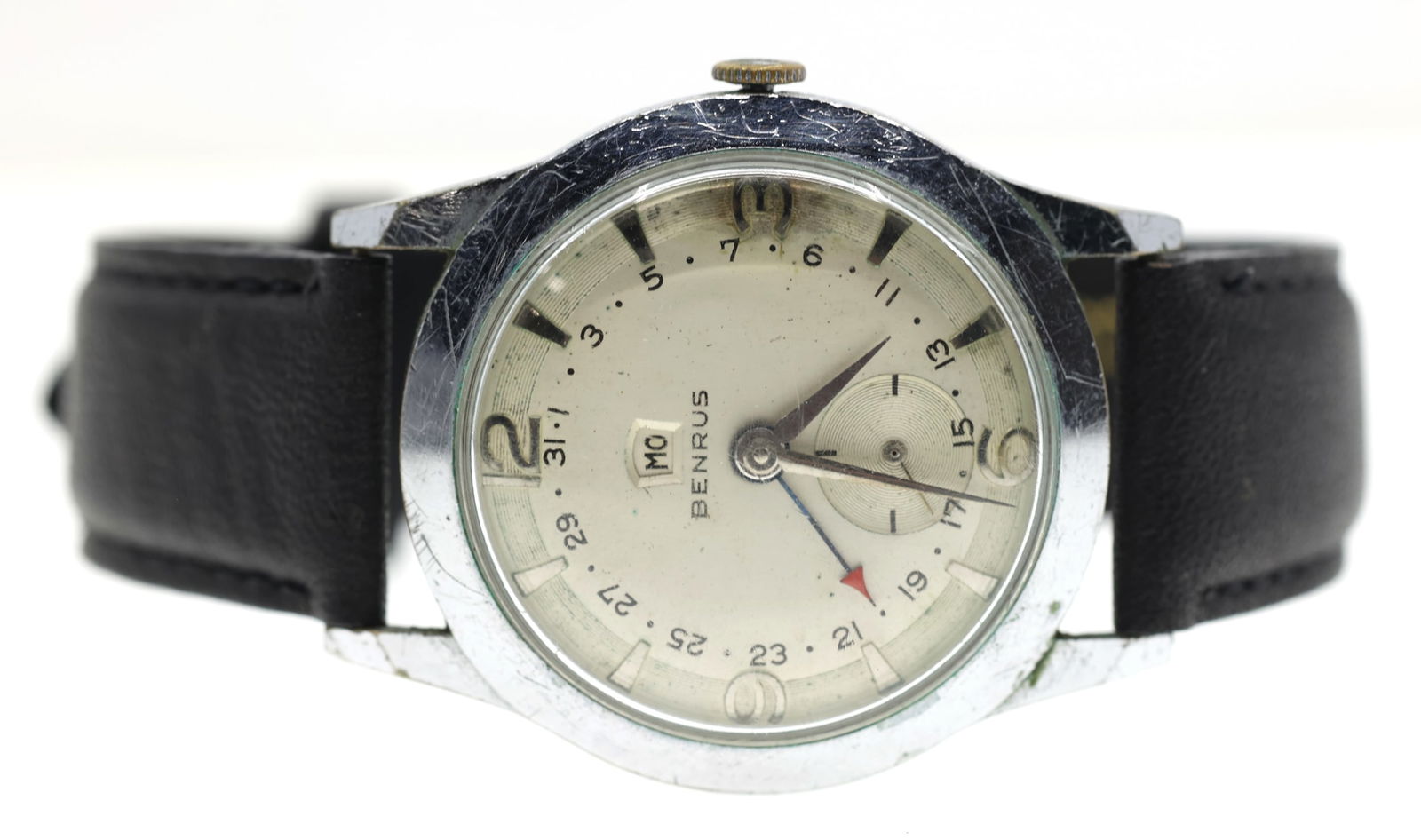 MEN'S BENRUS MODEL CE13 DAY-DATE MECHANICAL WRISTWATCH (1 of 7)