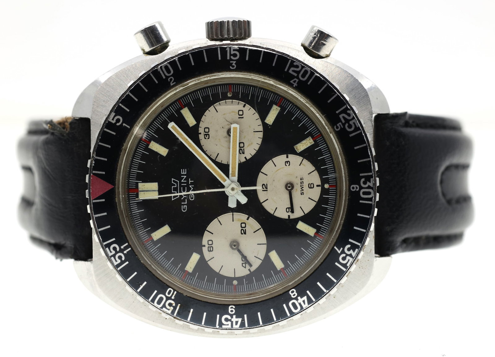 MEN'S GLYCINE GMT CHRONOGRAPH MECHANICAL WRISTWATCH (1 of 7)