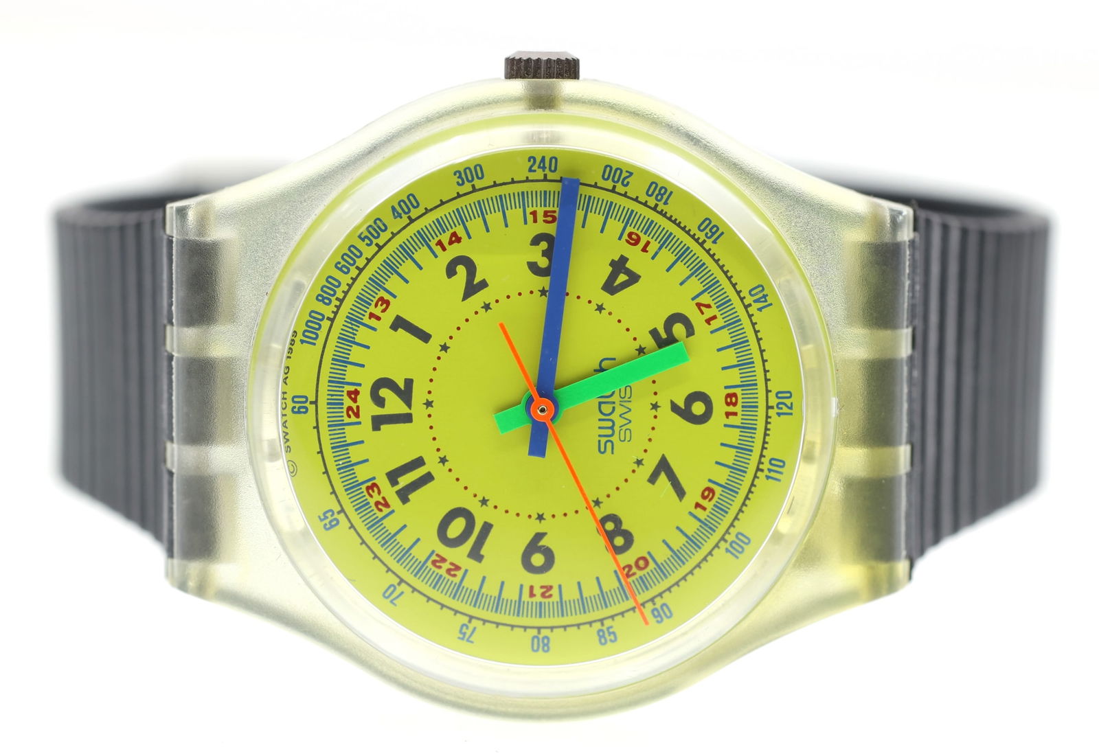 1980s SWATCH LEMON ICEBERG GK116 ELECTRICAL WRISTWATCH (1 of 5)
