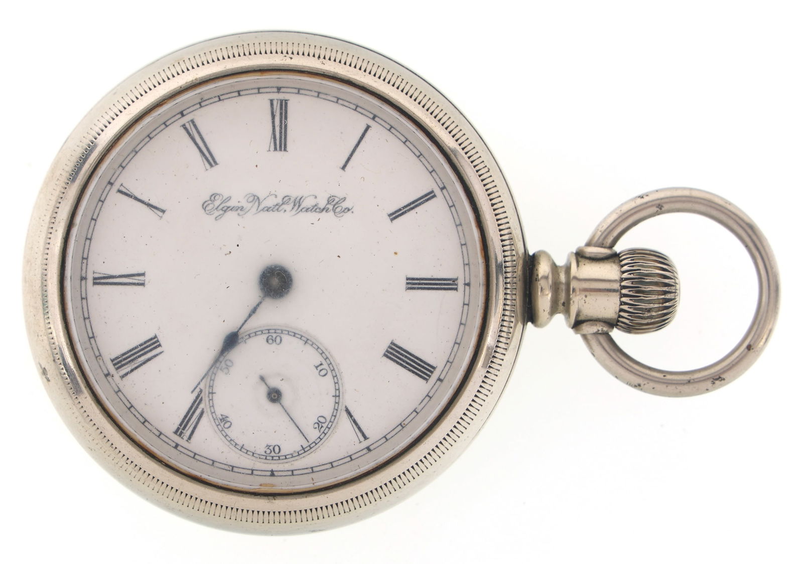 MEN'S ELGIN NICKEL CASE POCKET WATCH (1 of 4)