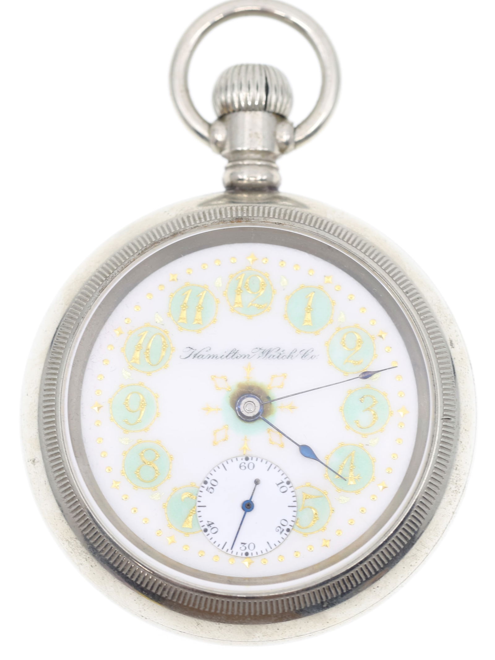 MEN'S HAMILTON SILVERODE CASE POCKET WATCH (1 of 5)
