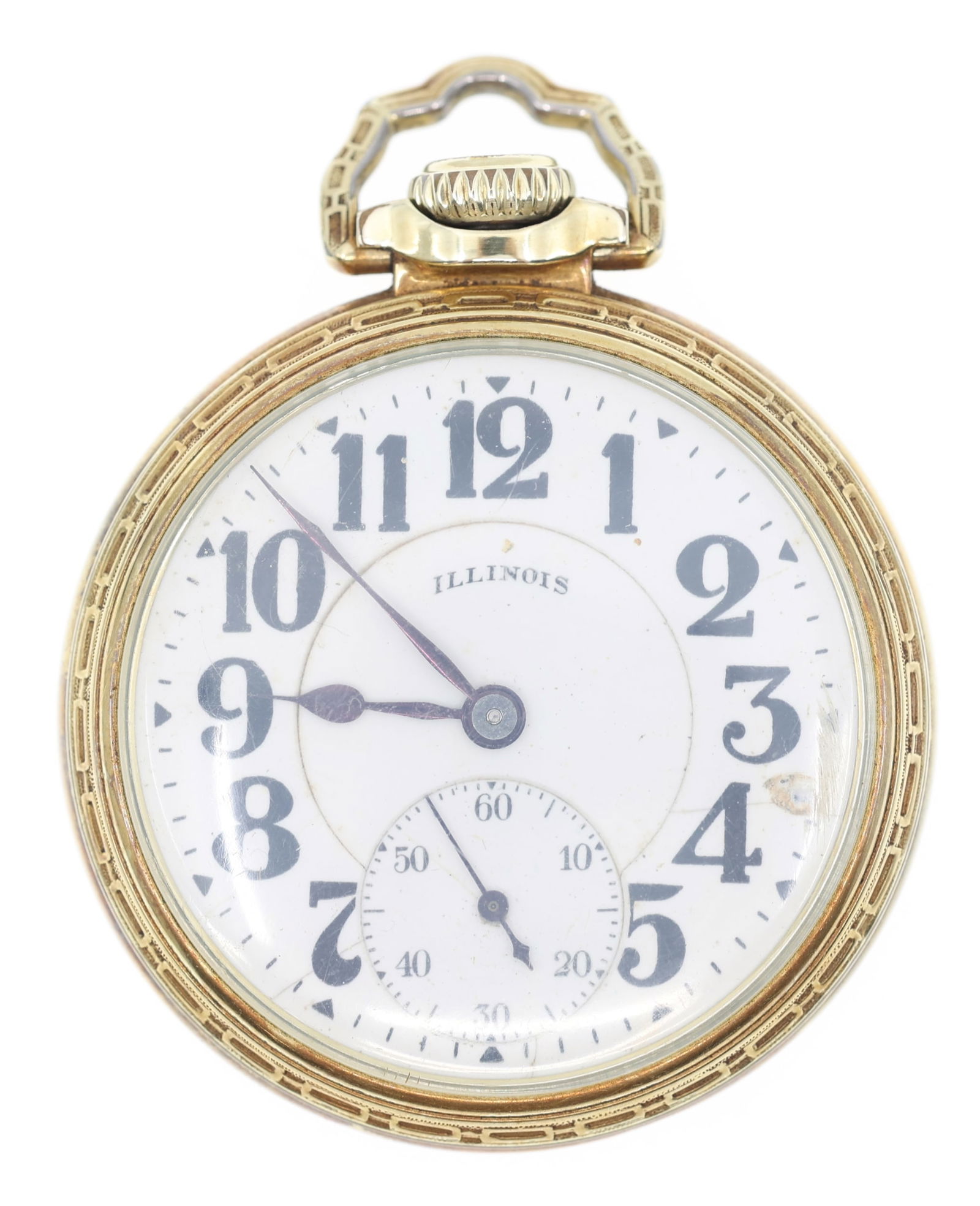 ILLINOIS BUNN SPECIAL GOLD-FILLED CASE POCKET WATCH: ILLINOIS BUNN SPECIAL GOLD-FILLED CASE POCKET WATCH Men's Illinois Watch Co. gold-filled case pocket watch: Open face Arabic numerals Movement/Serial #: 5092371