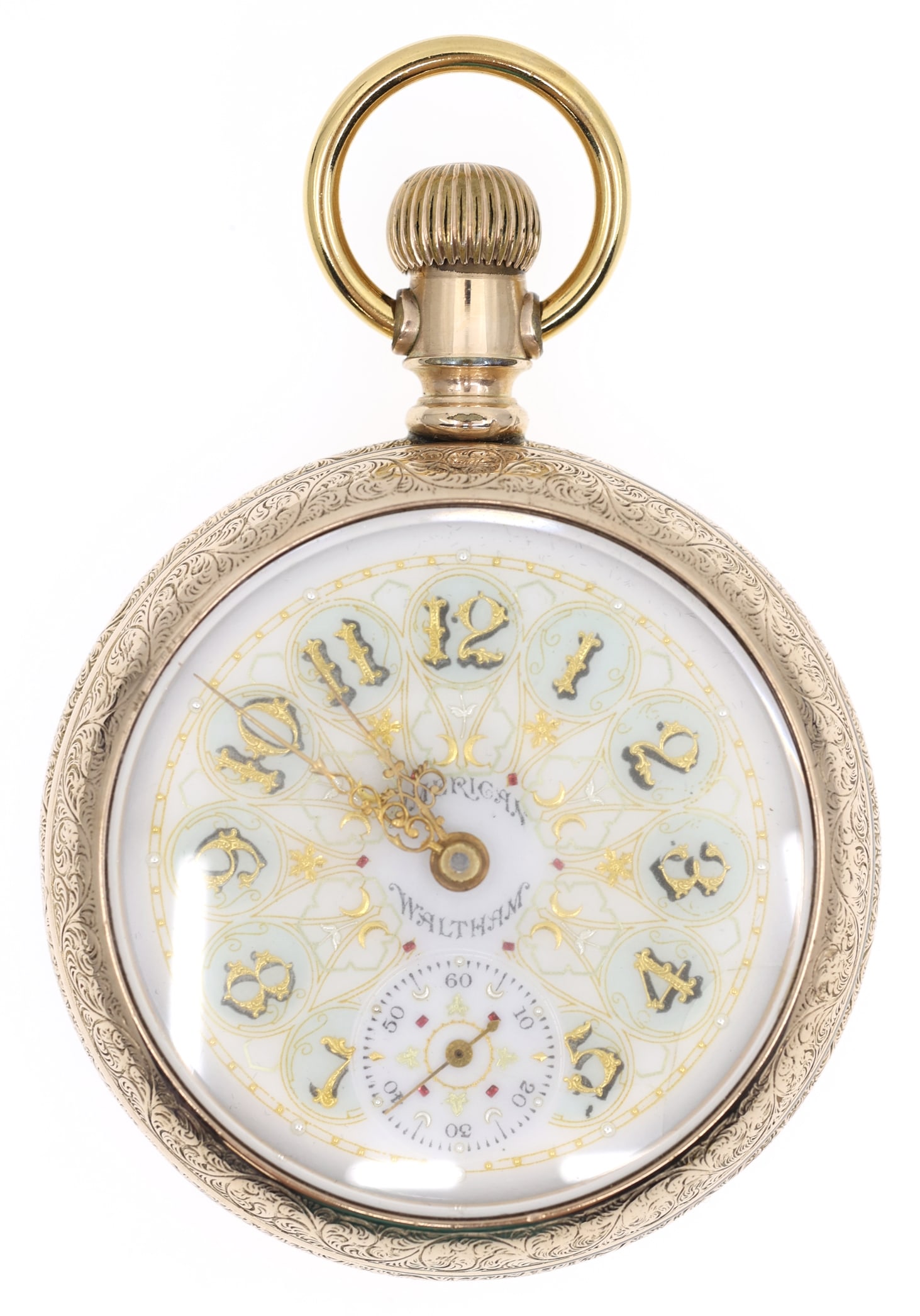 MEN'S WALTHAM PS BARTLETT GOLD-FILLED CASE POCKET WATCH (1 of 5)