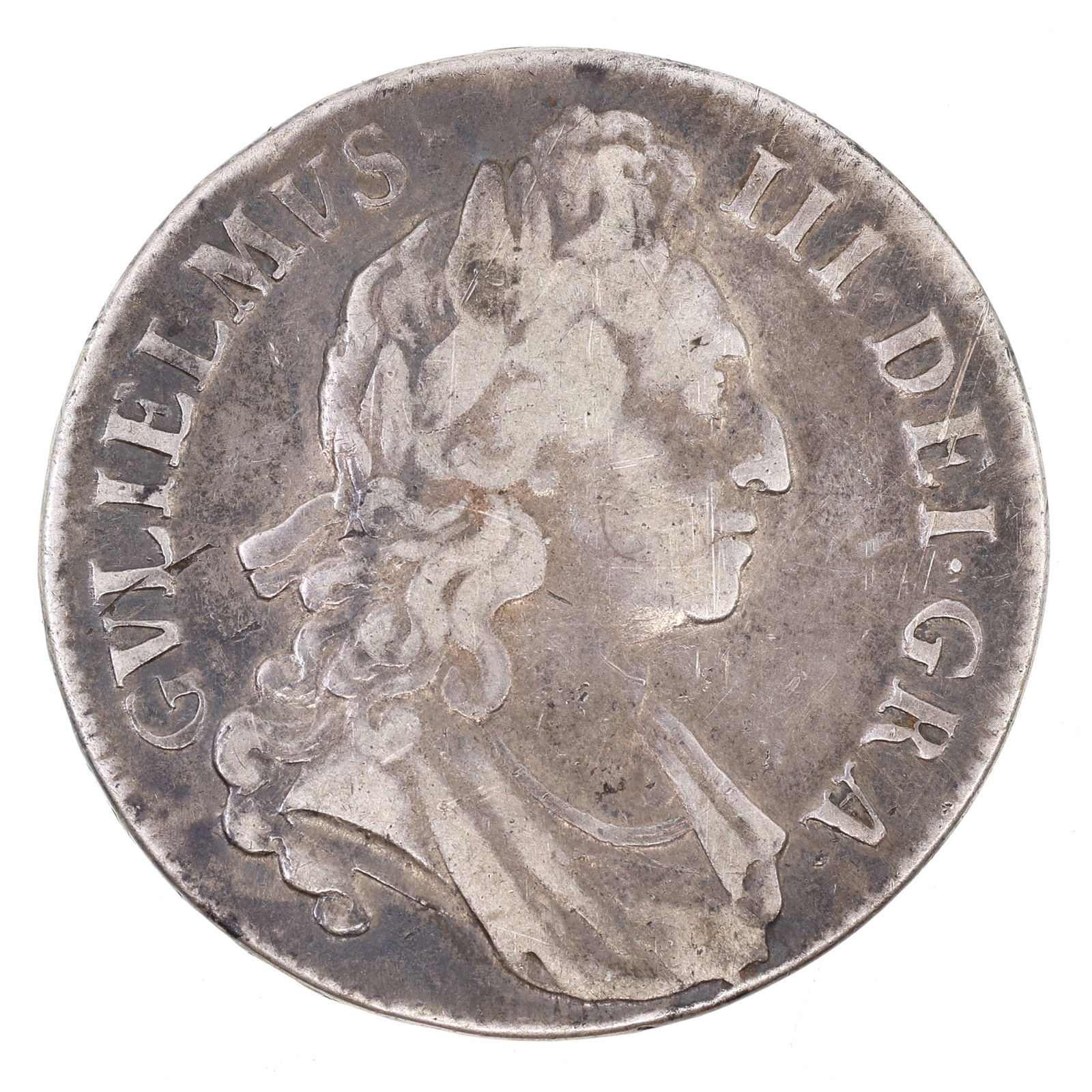 1696 GREAT BRITAIN WILLIAM III SILVER CROWN KM# 486 (1 of 4)