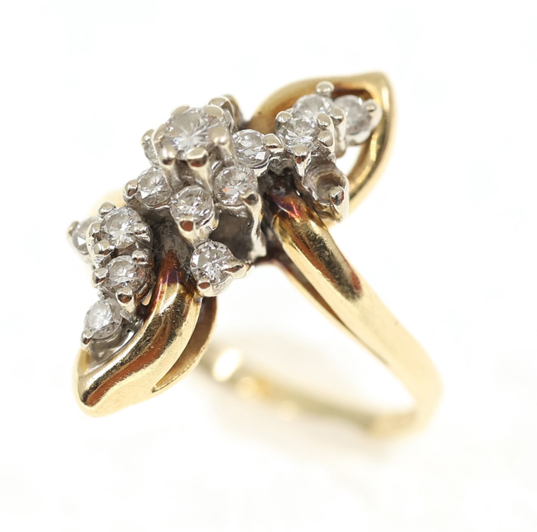 14K YELLOW GOLD 0.59 CTW DIAMOND FASHION RING (1 of 4)