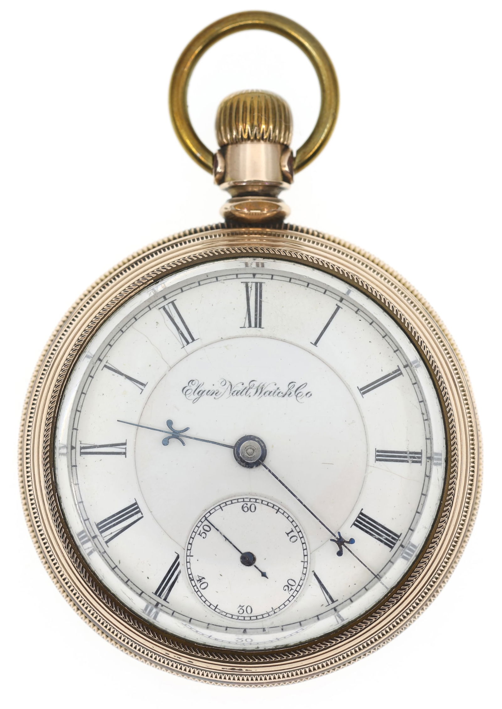 MEN'S ELGIN GOLD FILLED CASE POCKET WATCH (1 of 5)