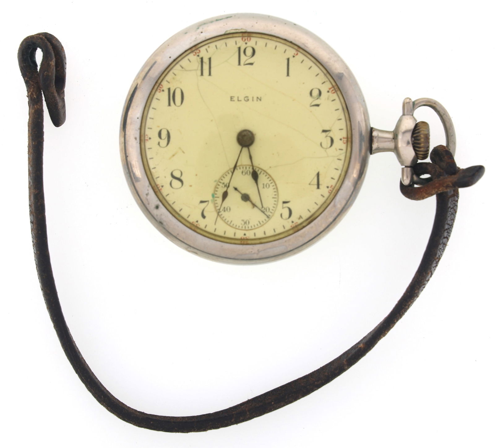 MEN'S ELGIN SILVERODE CASE POCKET WATCH (1 of 5)