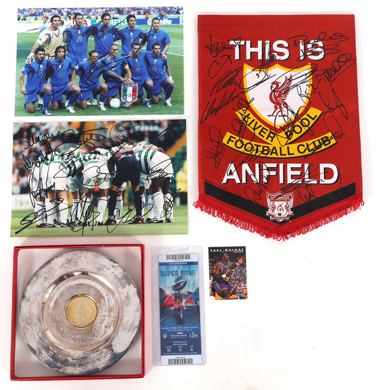 SPORTS MEMORABILIA - TEAM PHOTOS, TICKET, PENNANT (1 of 5)