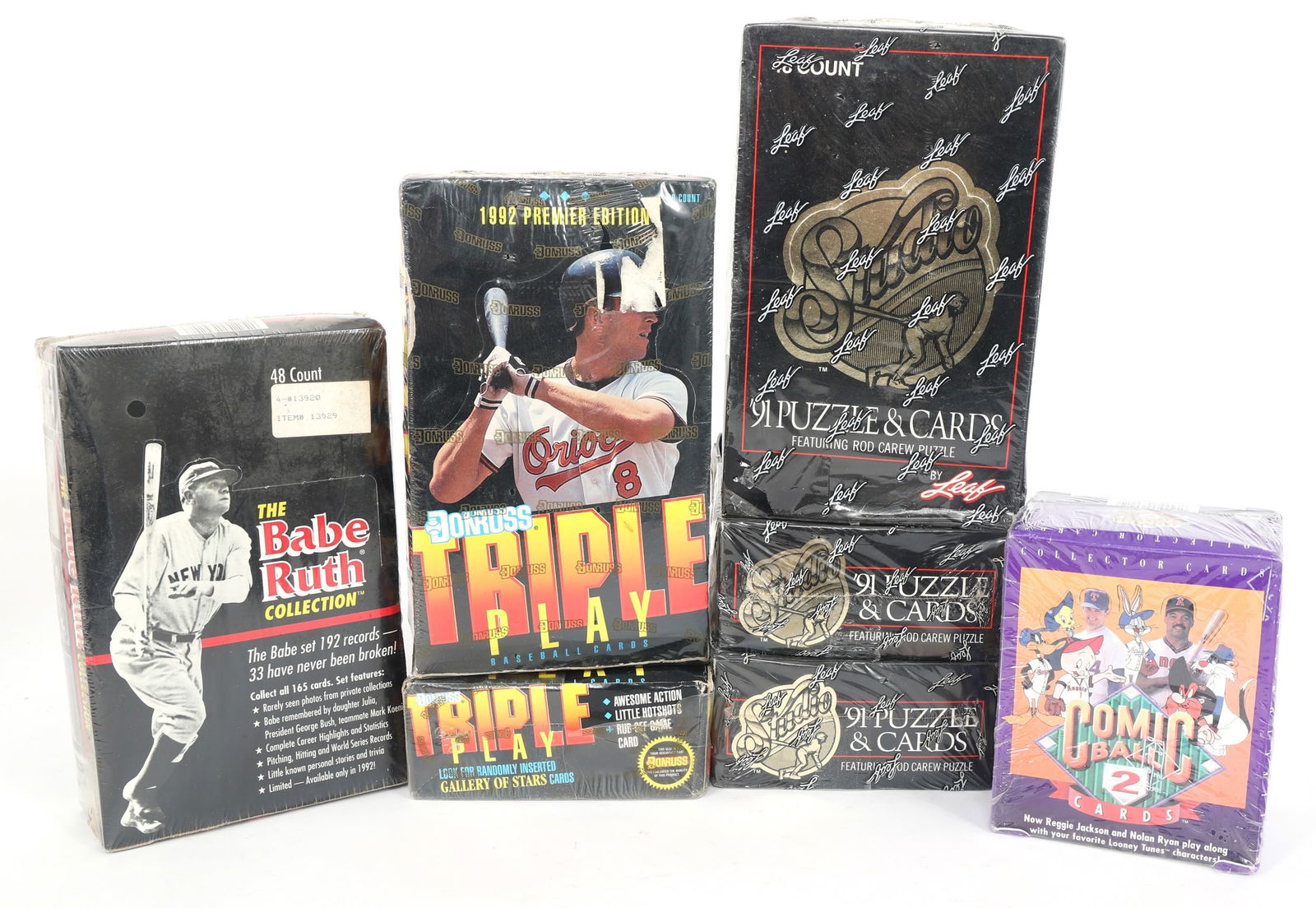 LEAF, DONRUSS, UPPER DECK, & MEGA BASEBALL CARDS BOXES (1 of 6)