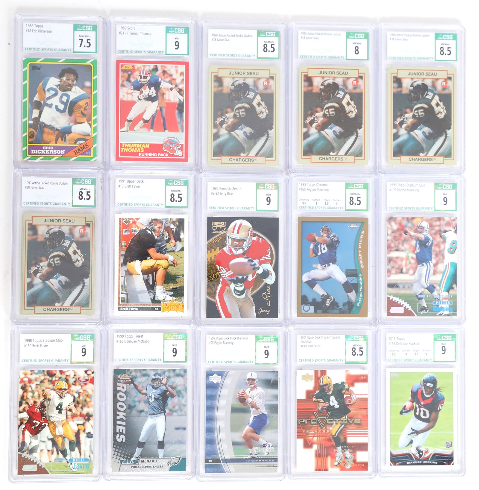 1986 - 2013 FOOTBALL TRADING CARDS CSG GRADED (1 of 5)
