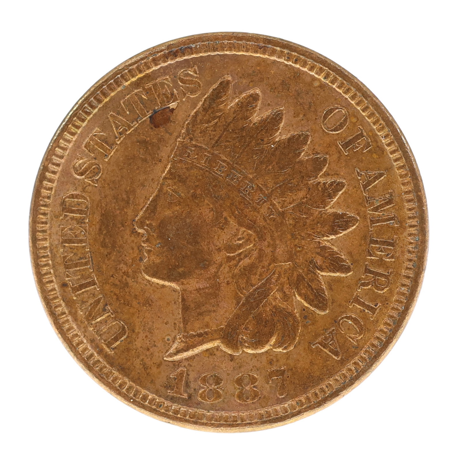 1887 US INDIAN HEAD 1C COIN AU (1 of 2)