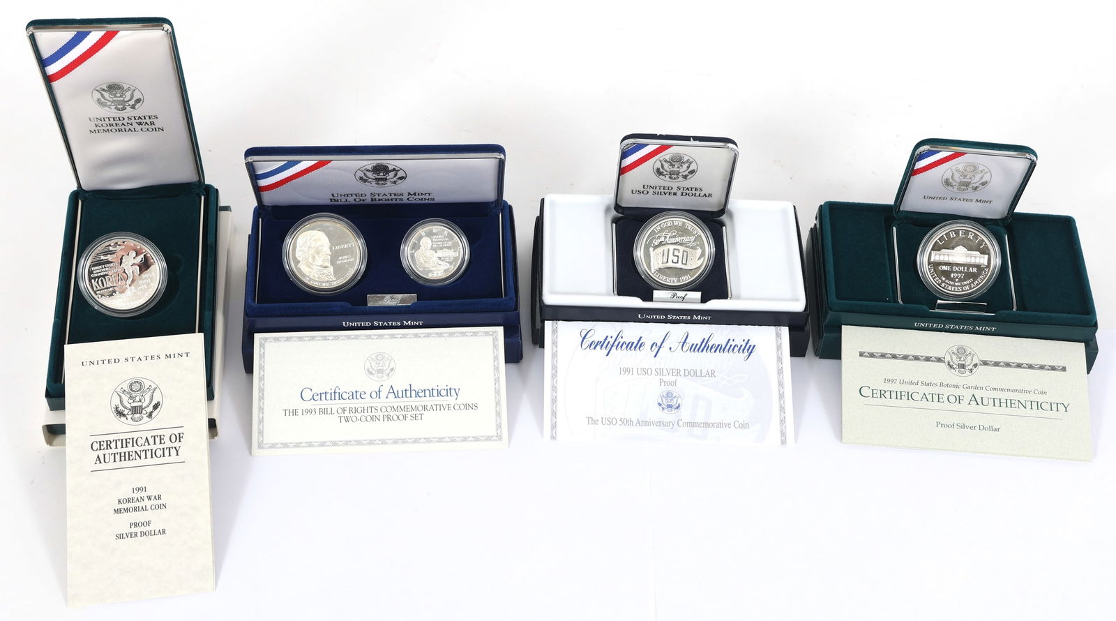 1991-1997 US COMMEMORATIVE SILVER COINS (1 of 6)