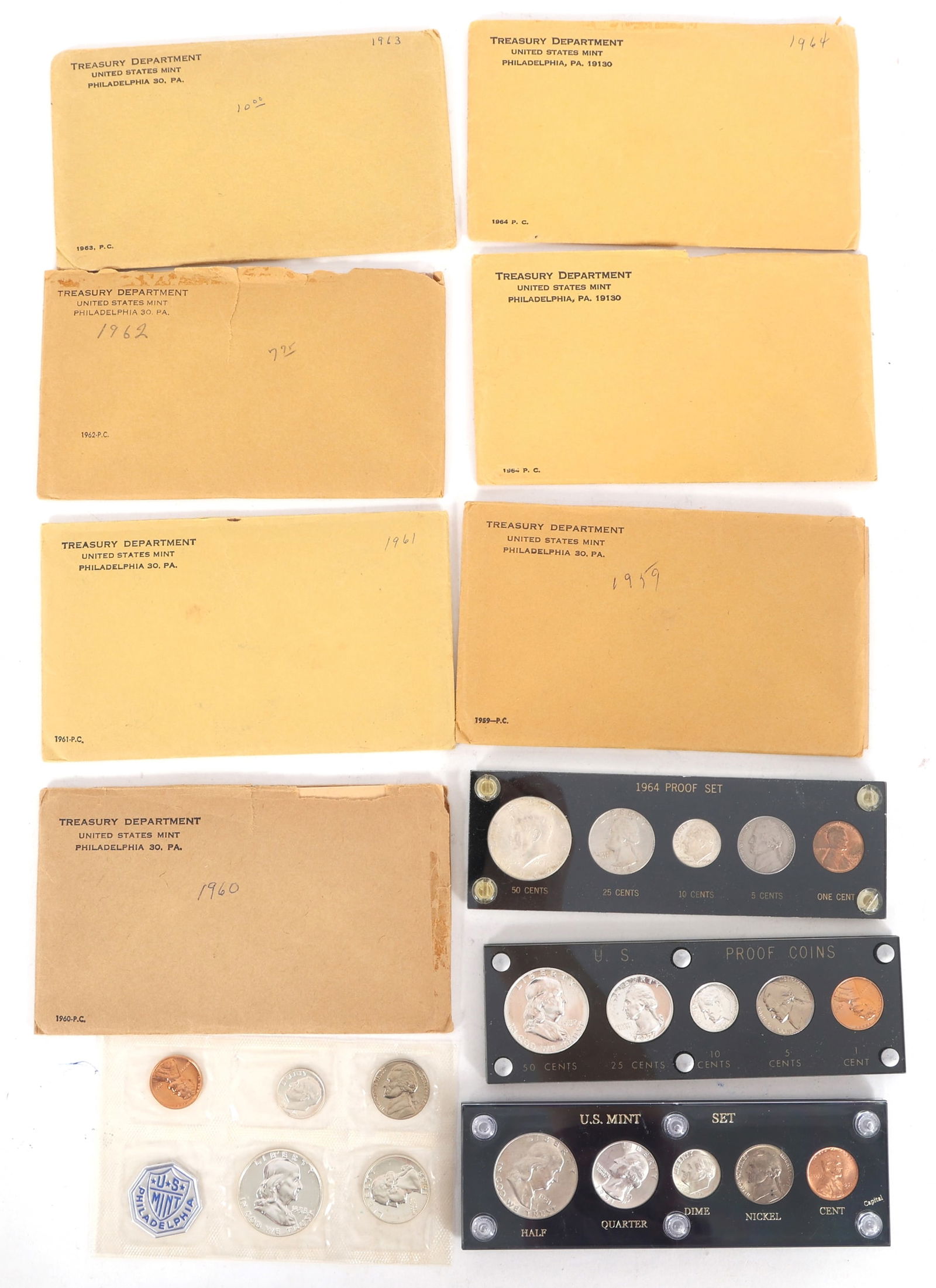 1951-1964 US MINT UNCIRCULATED & PROOF SETS (1 of 5)