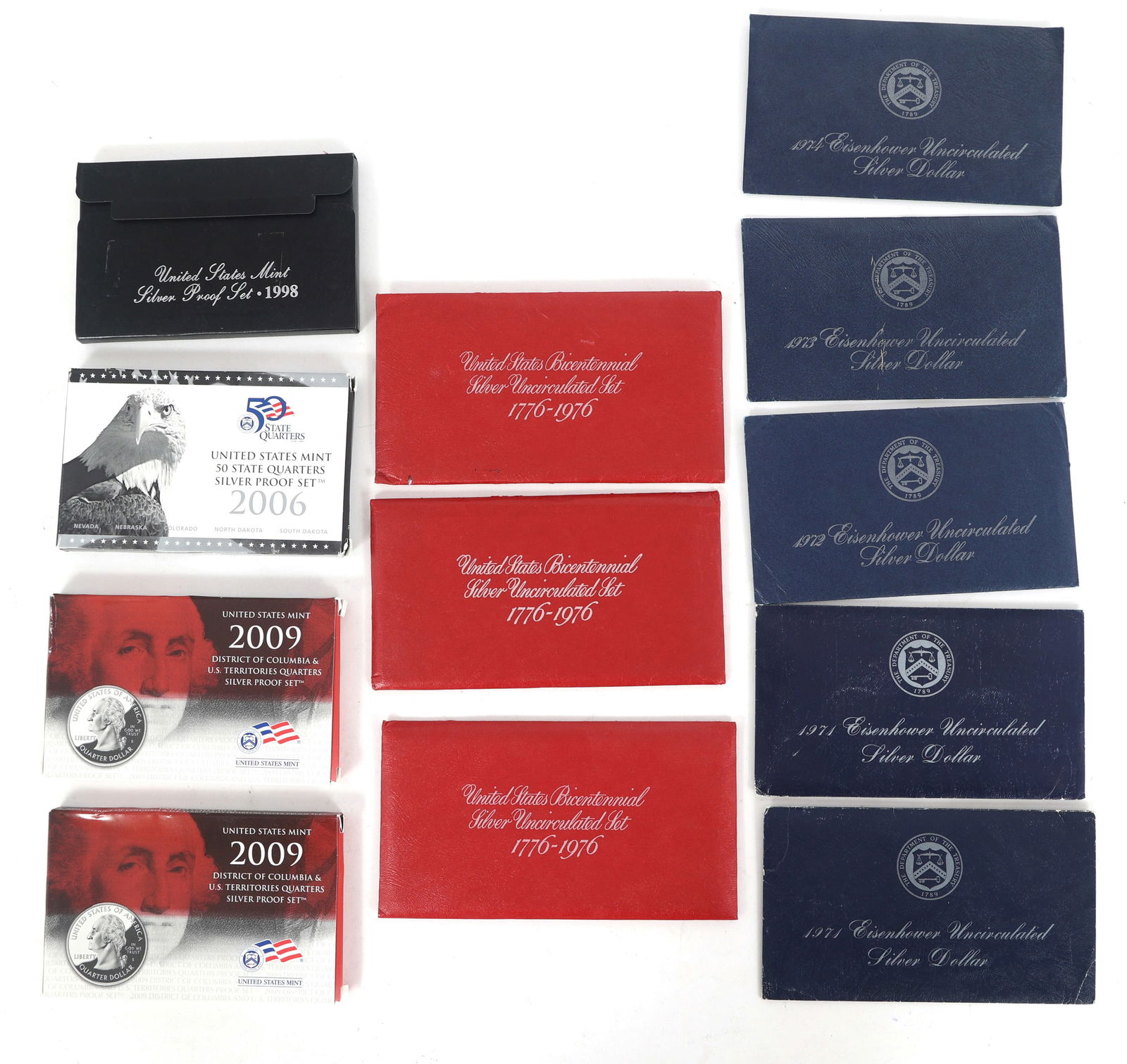US SILVER PROOF AND UNCIRCULATED SETS (1 of 2)