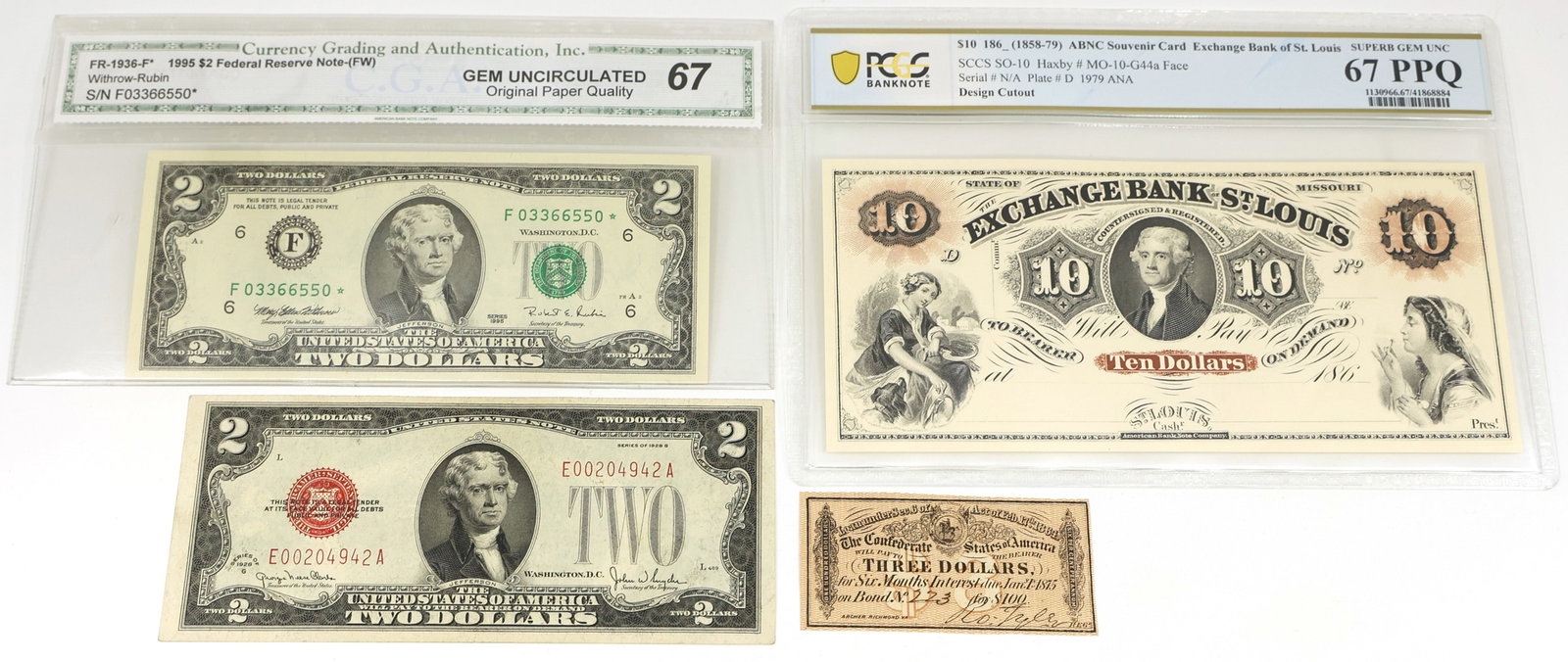 US & CSA BANKNOTES (1 of 2)