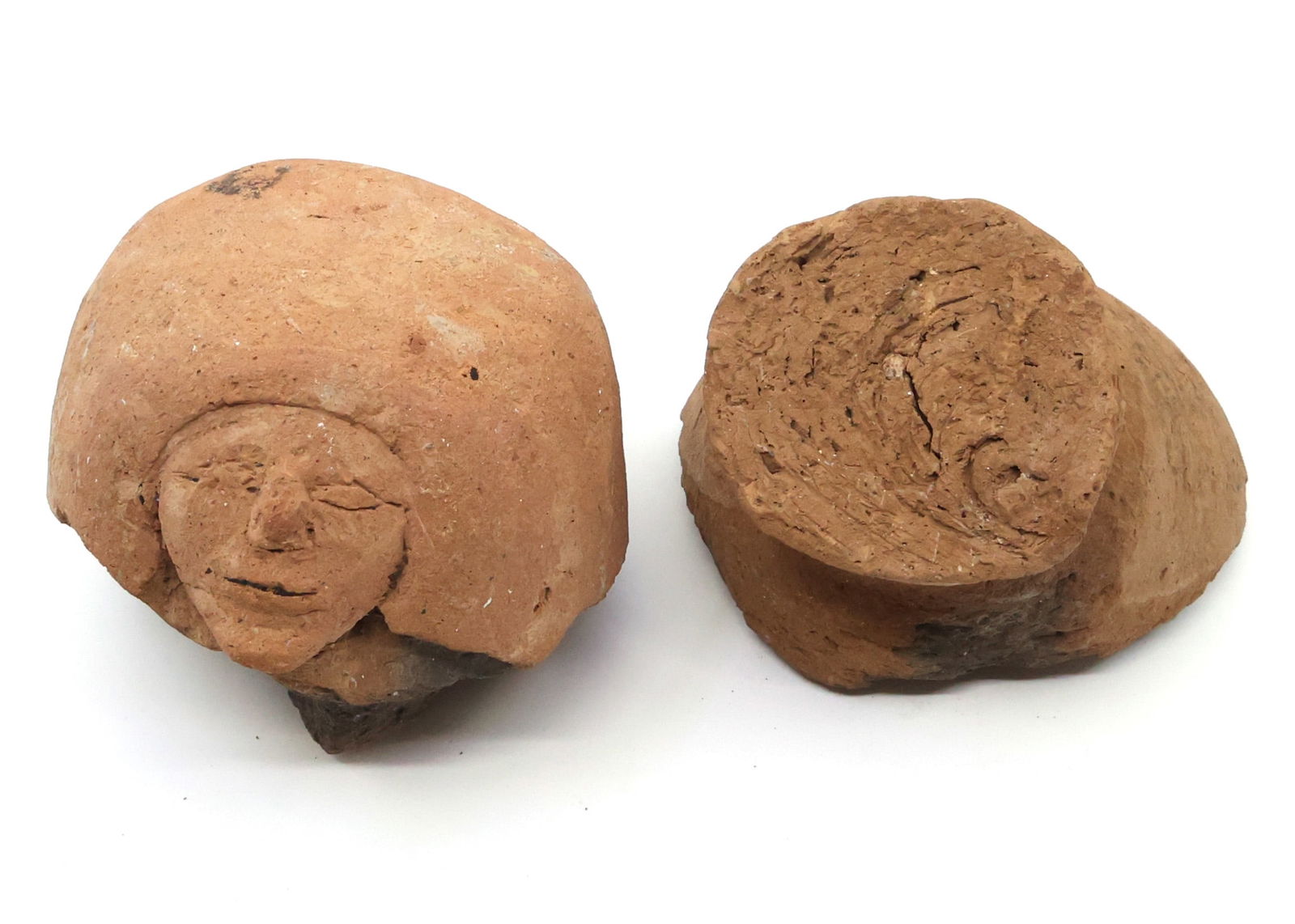 Egyptian Ceramic Votive Cup Fragment & Jar Lid Fragment Auction