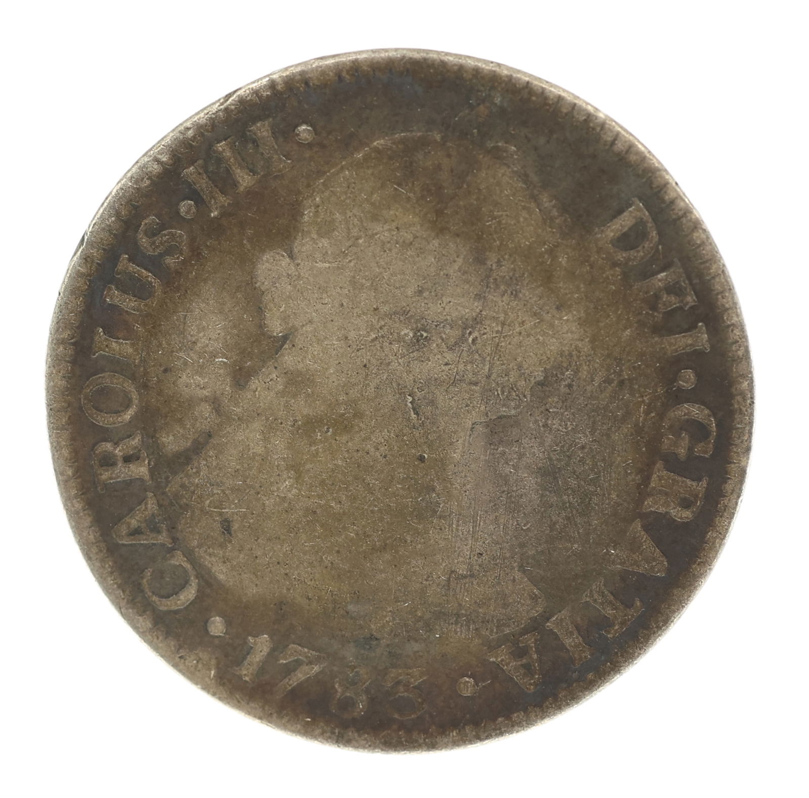 1783 MEXICAN SPANISH 2 REALES SILVER COIN (1 of 2)