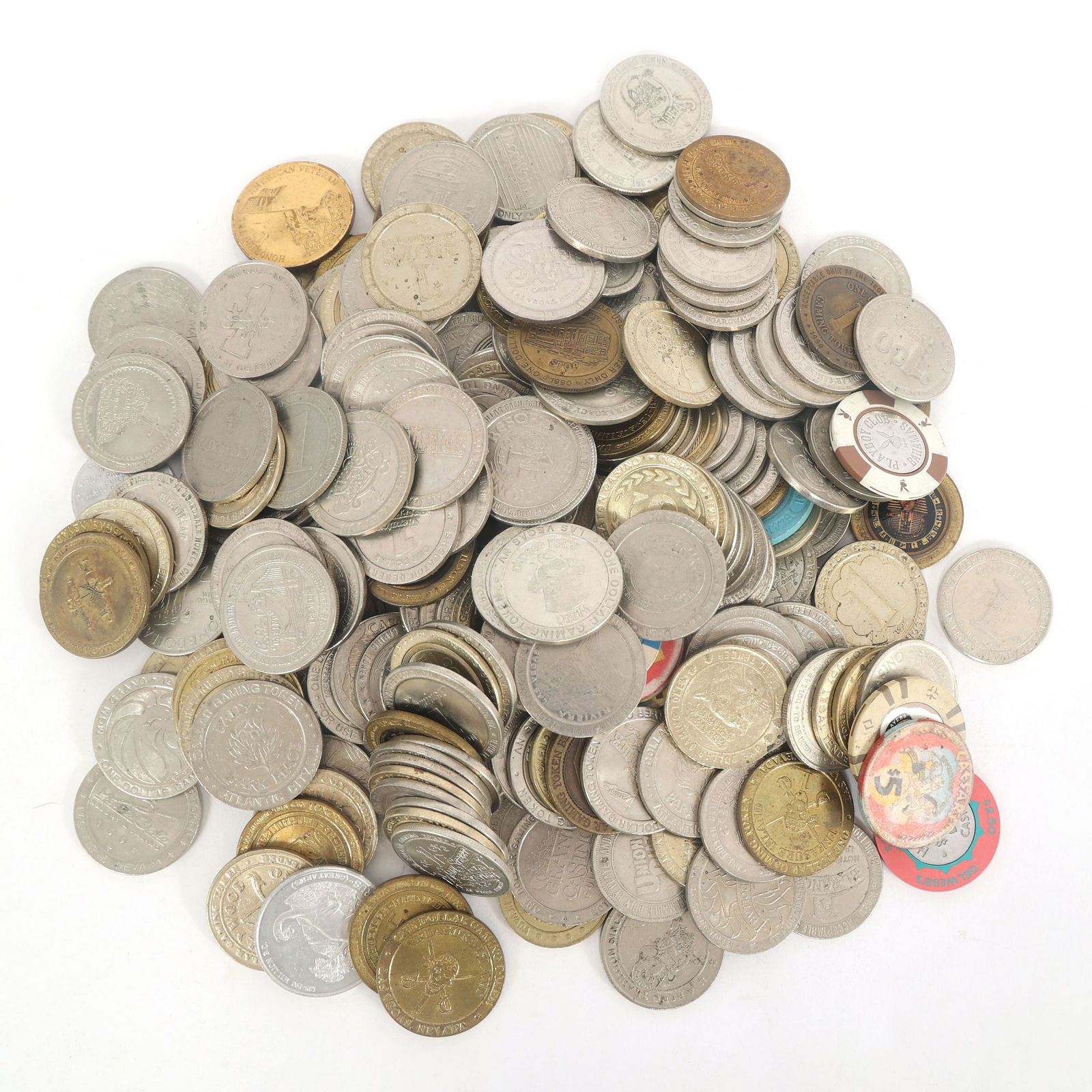 LATE 20TH CENTURY CASINO GAMING CHIPS (1 of 3)