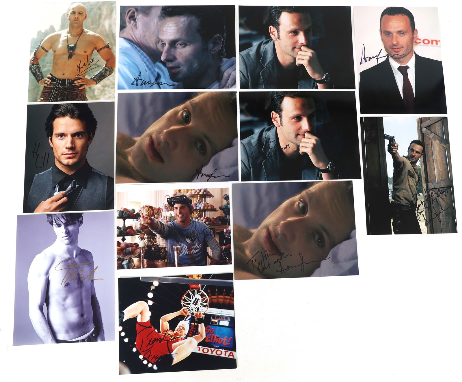 ACTOR AUTOGRAPHS - FRASER, CAVILL, LINCOLN, & MARSDEN (1 of 7)