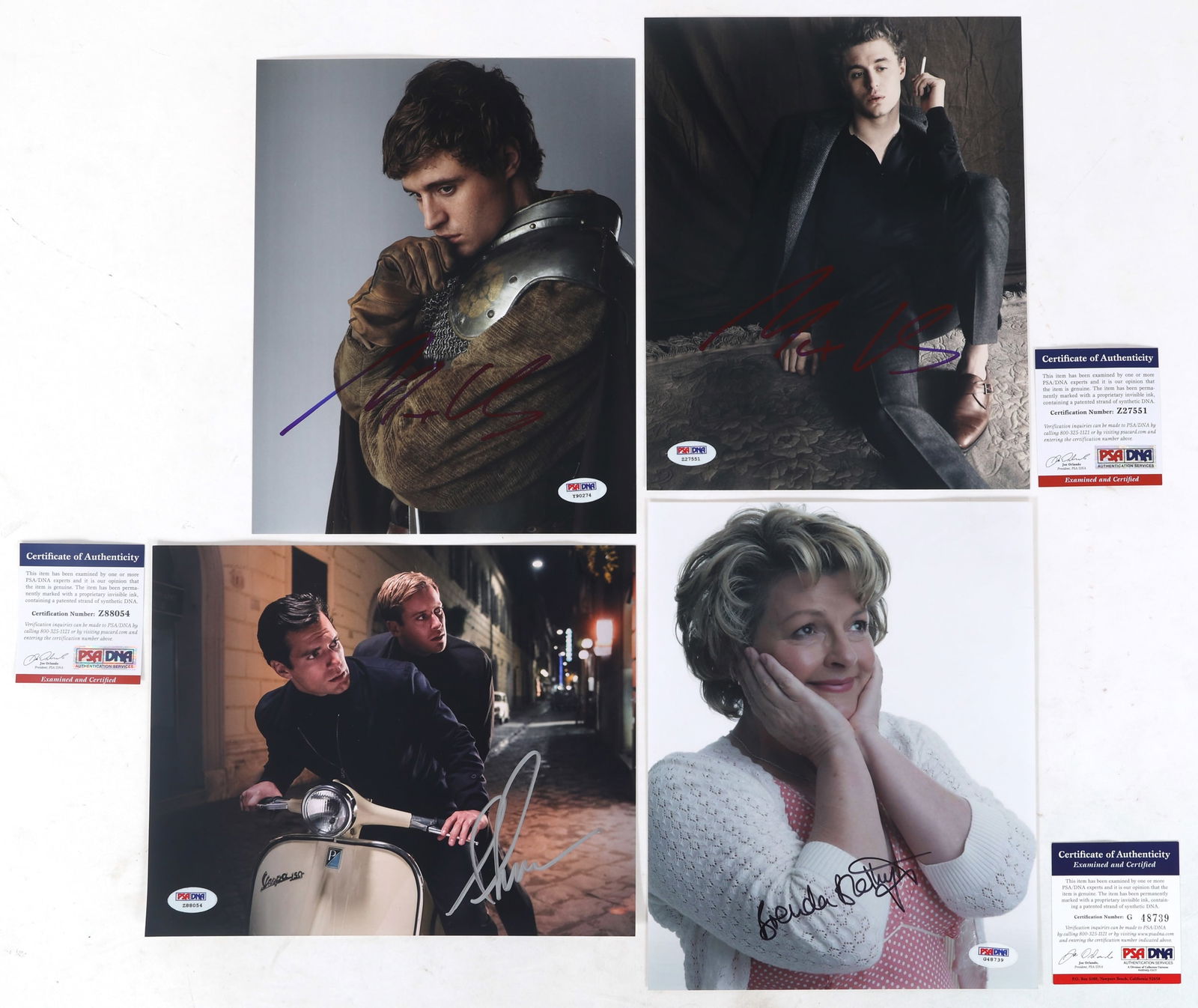 ACTOR AUTOGRAPHS - IRONS, BLETHYN, HAMMER PSA CERTIFIED (1 of 6)