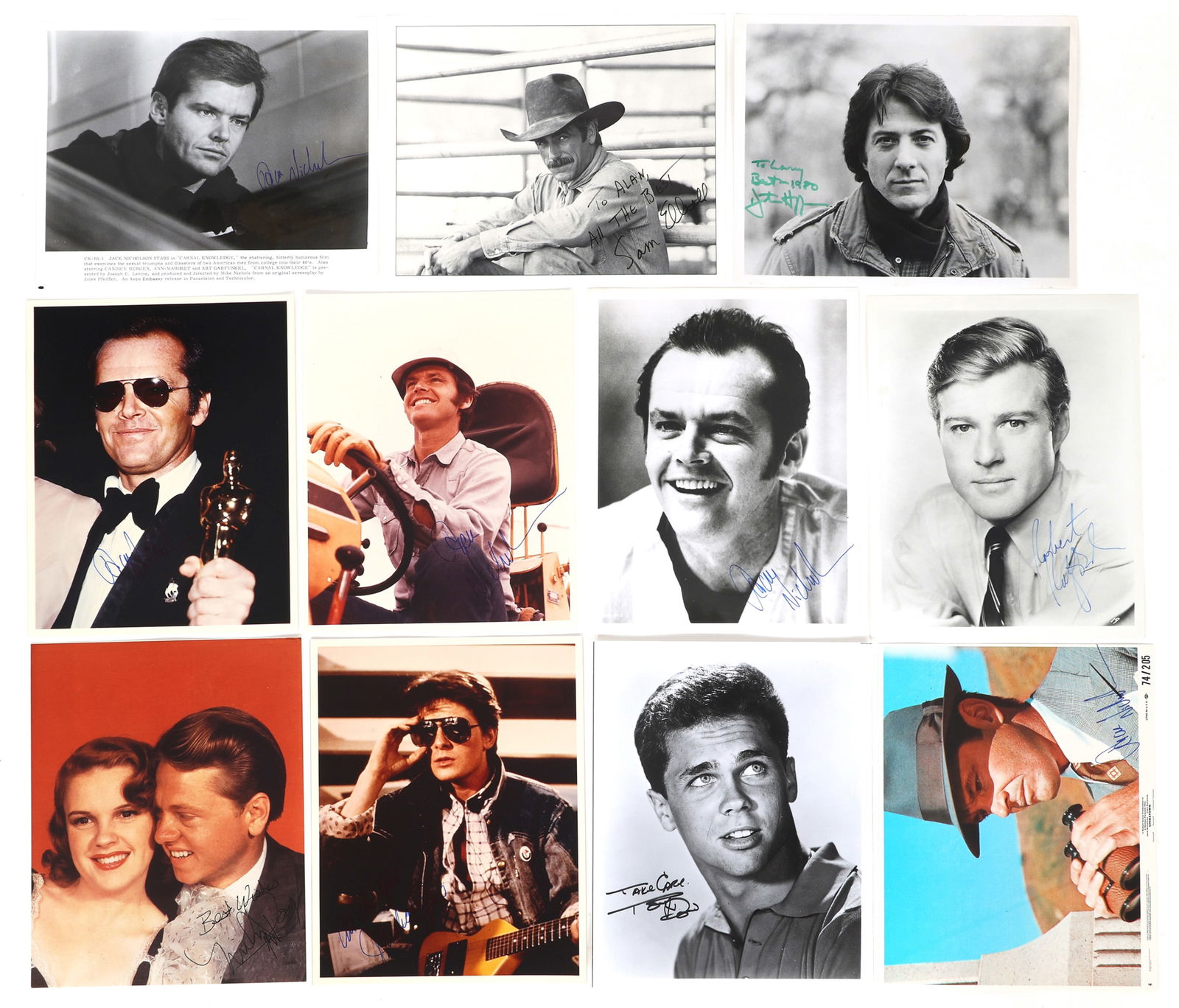 ACTOR AUTOGRAPHS - REDFORD, FOX, NICHOLSON, & HOFFMAN (1 of 4)
