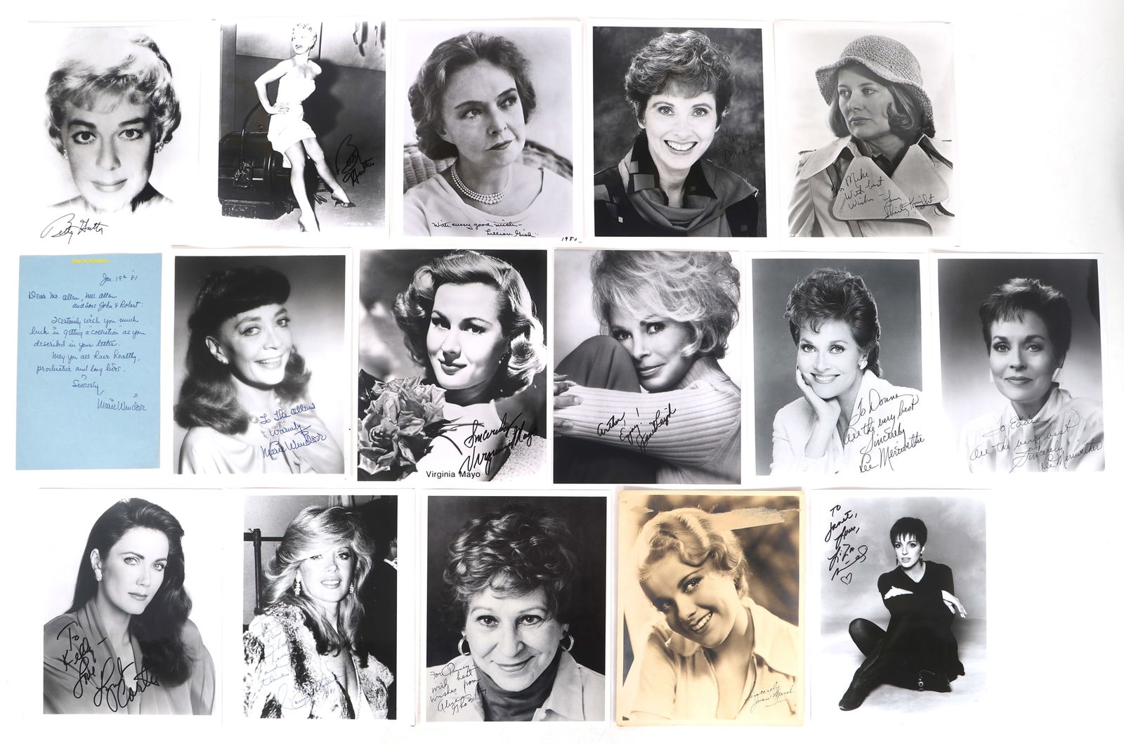 AMERICAN ACTRESS AUTOGRAPHS - CARTER, MINNELLI, GISH (1 of 11)