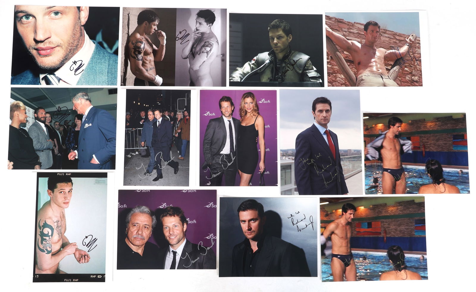 BRITISH ACTOR AUTOGRAPHS - HARDY, ARMITAGE, BAMBER (1 of 9)