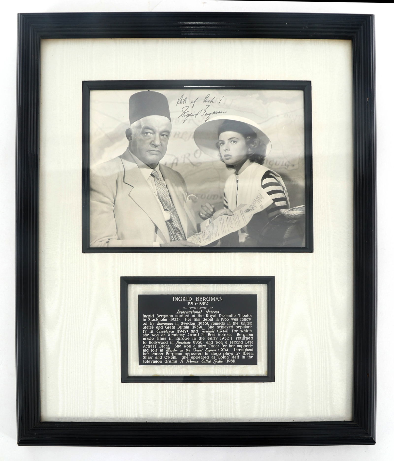 INGRID BERGMAN SIGNED PHOTO (1 of 6)