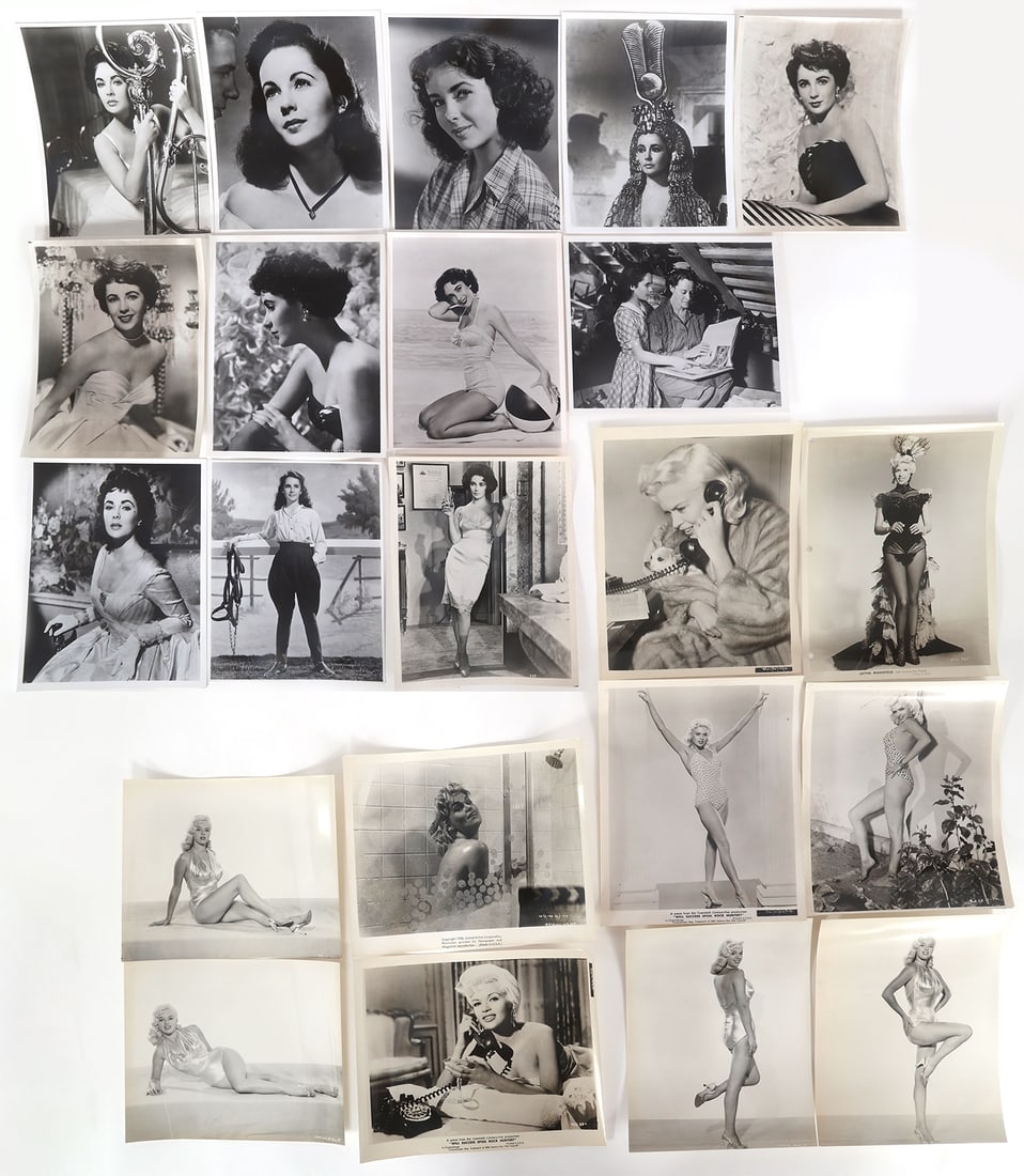 ELIZABETH TAYLOR, JAYNE MANSFIELD, & DIANA DORS PHOTOS (1 of 20)