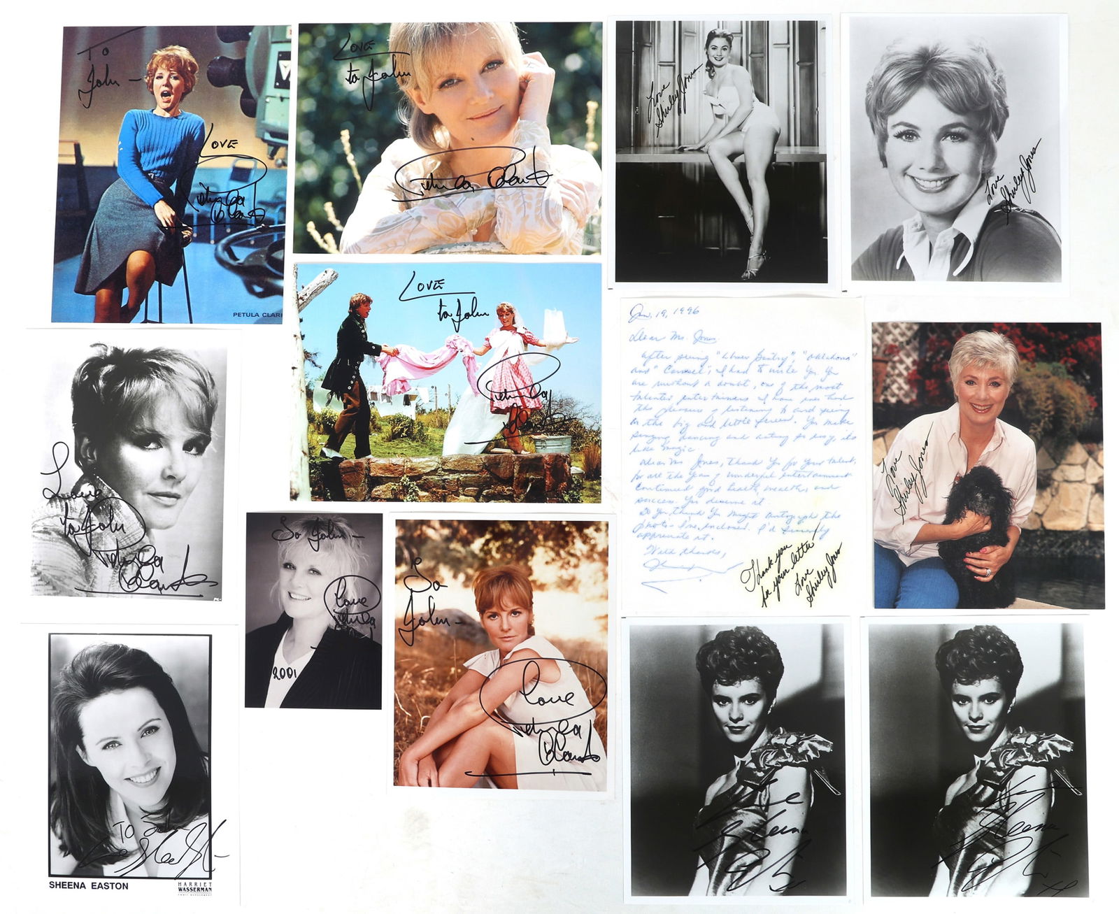 POP MUSIC AUTOGRAPHS - EASTON, CLARK, JONES (1 of 10)