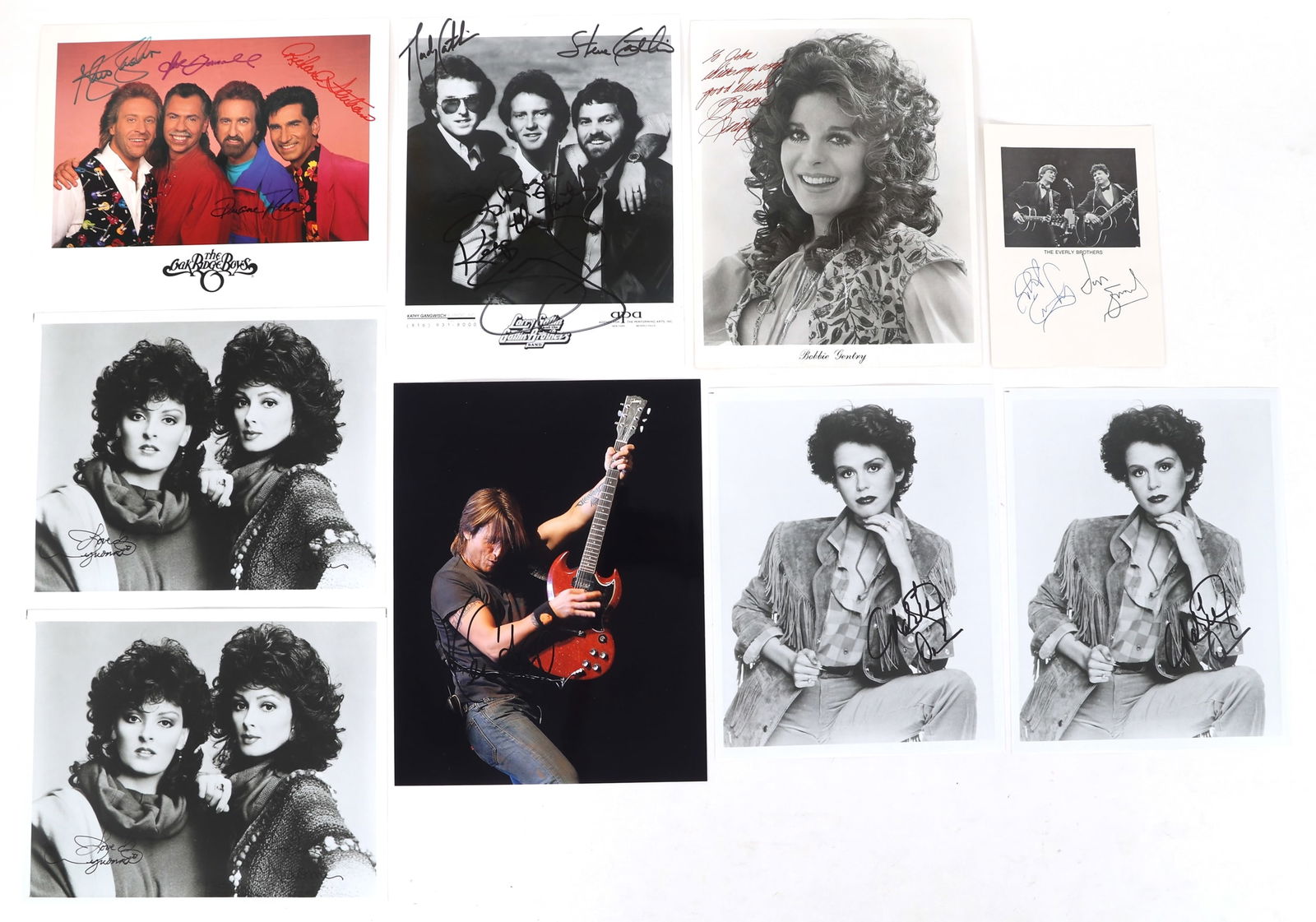 COUNTRY MUSIC AUTOGRAPHS - GENTRY, OSMOND, URBAN (1 of 10)