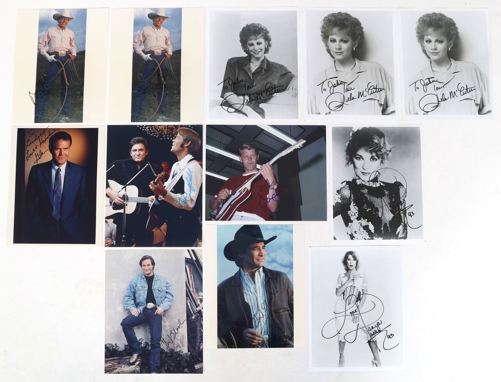 COUNTRY MUSIC AUTOGRAPHS - REBA, STRAIT, TUCKER (1 of 6)