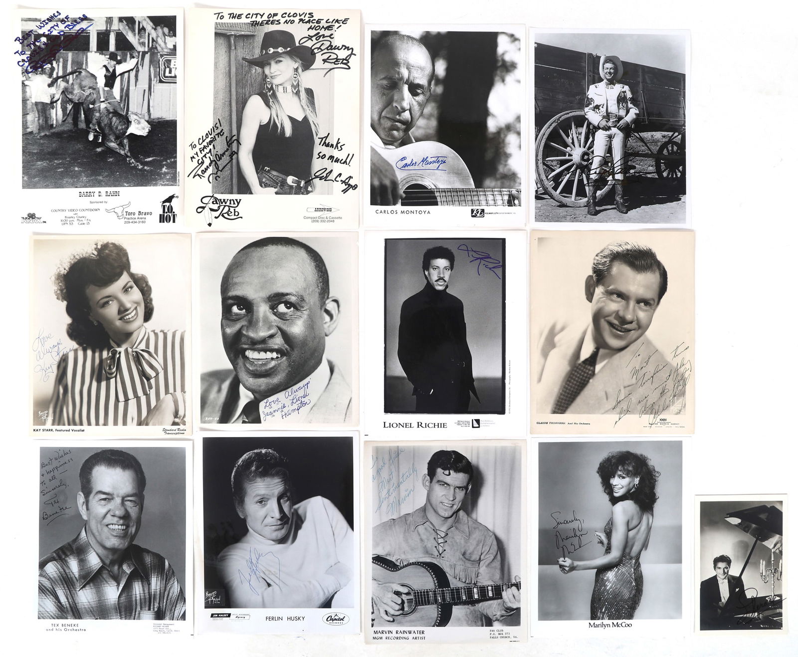 ENTERTAINER AUTOGRAPHS - LIBERACE, LIONEL RICHIE & MORE (1 of 7)