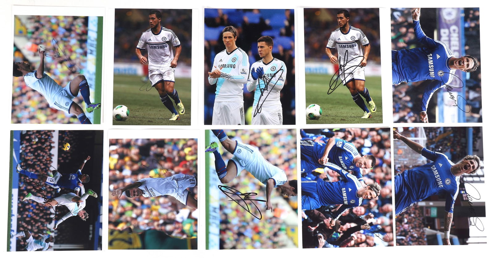 FERNANDO TORRES & GARY CAHILL SOCCER AUTOGRAPHS (1 of 6)