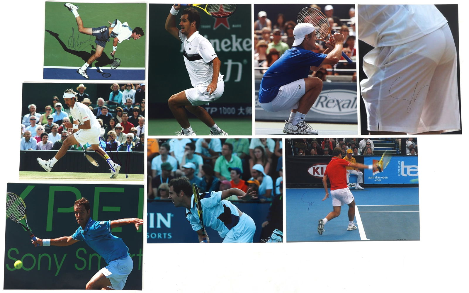 TENNIS PLAYER AUTOGRAPHS - HENMAN, FERRERO, GASQUET (1 of 5)