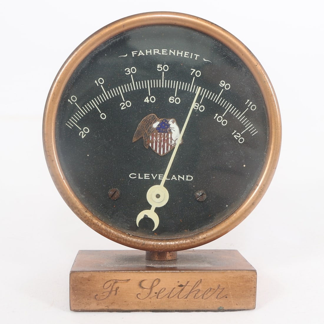EARLY 20TH C. NATIONAL WOOLEN CO THERMOMETER (1 of 5)