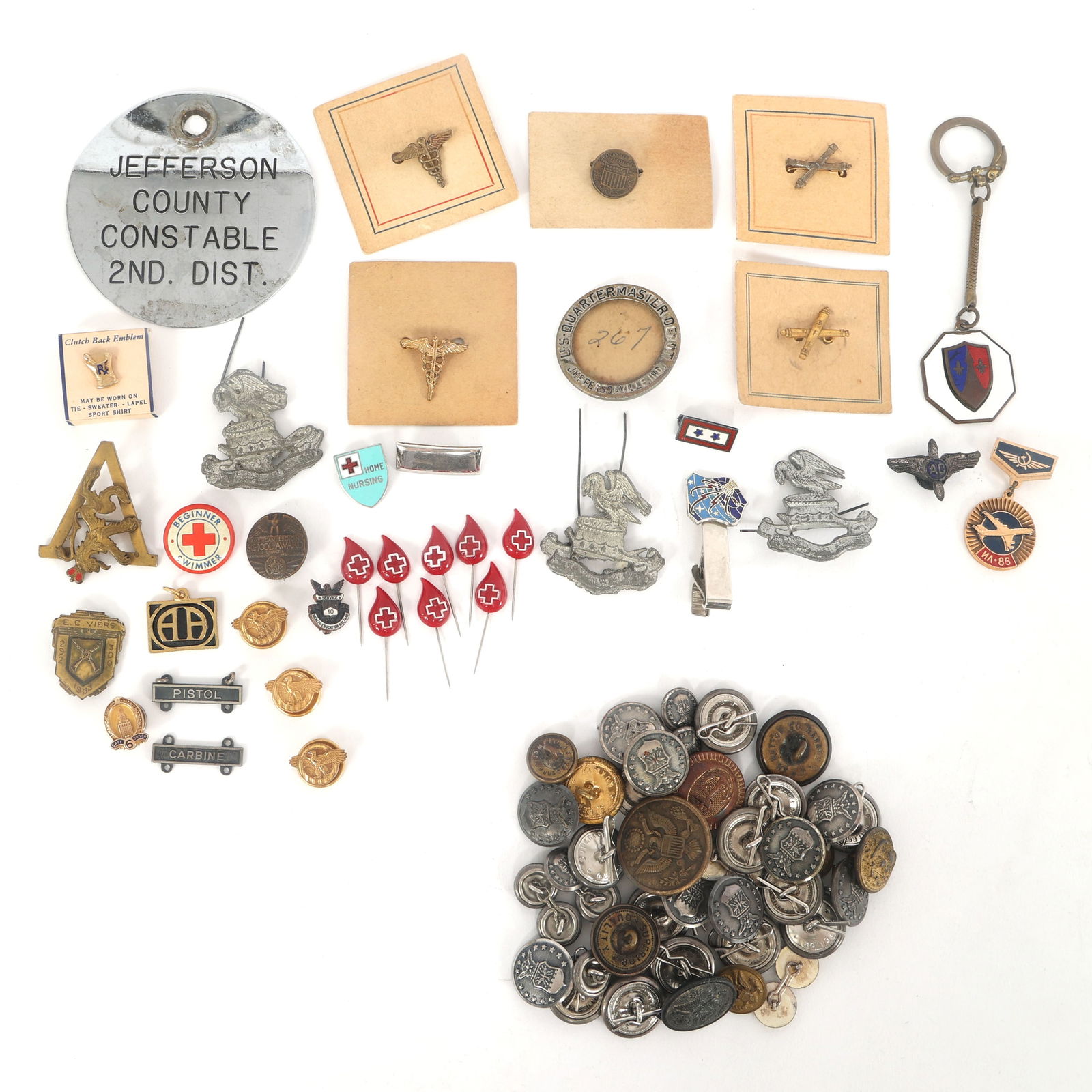 US MILITARY MEDALS, PINS, AND BUTTONS (1 of 5)