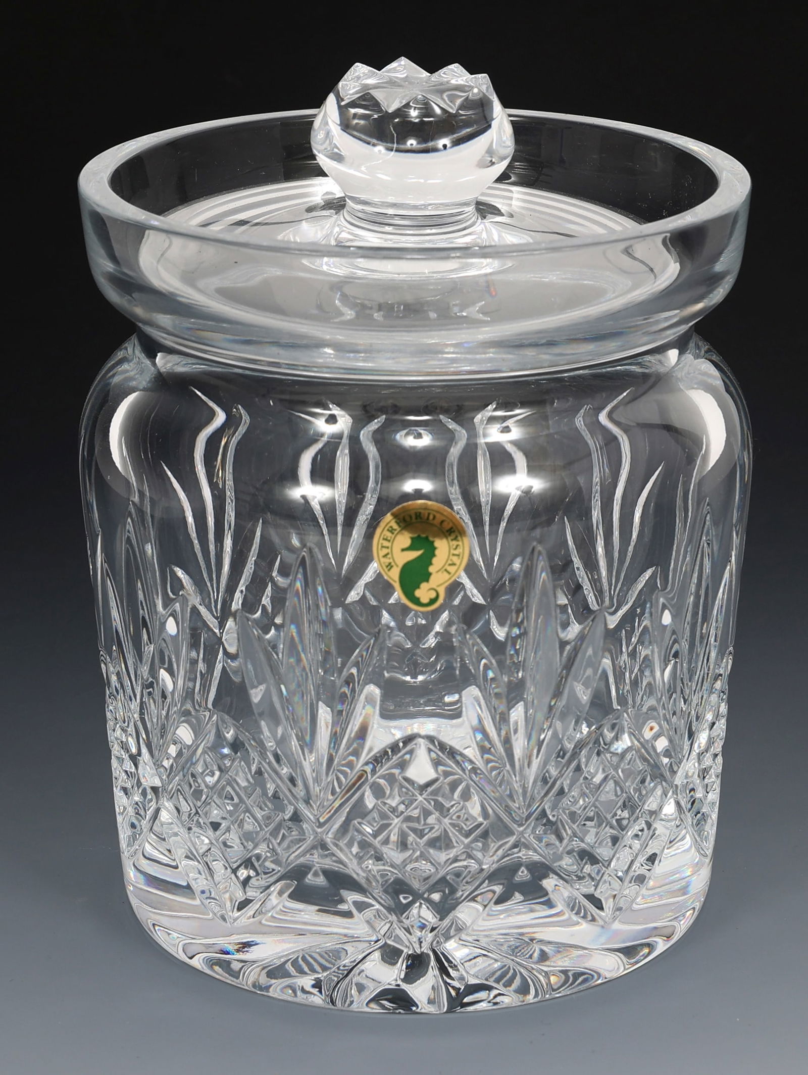 WATERFORD CRYSTAL LISMORE BISCUIT JAR WITH LID (1 of 6)