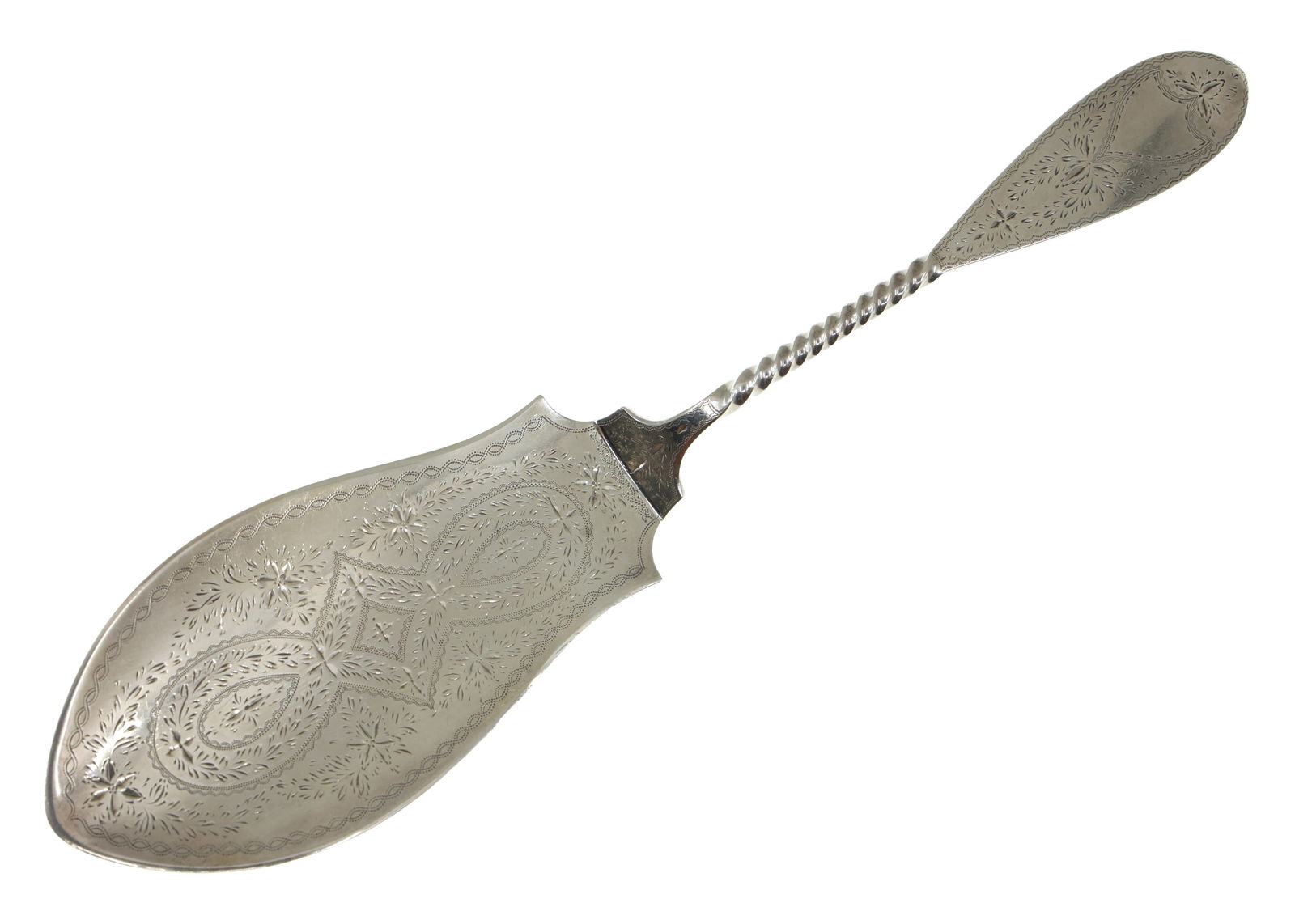 19TH C. BAILEY & CO. COIN .900 SILVER SERVER (1 of 6)