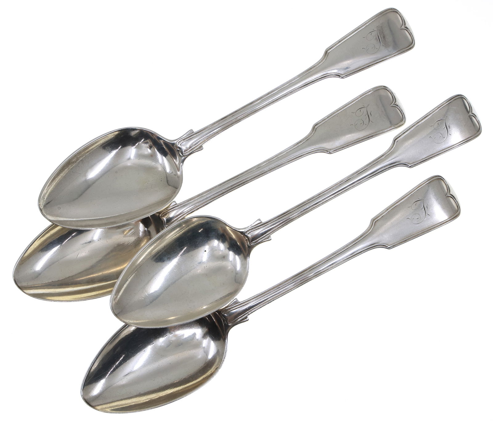 COIN .900 SILVER FREDRICK MARQUAND SERVING SPOONS (1 of 6)