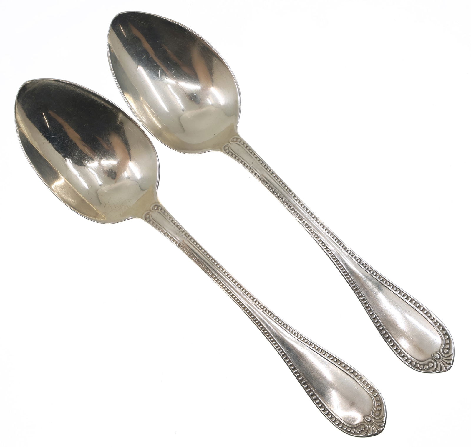COIN .900 SILVER J.E. SPEAR SERVING SPOONS (1 of 6)