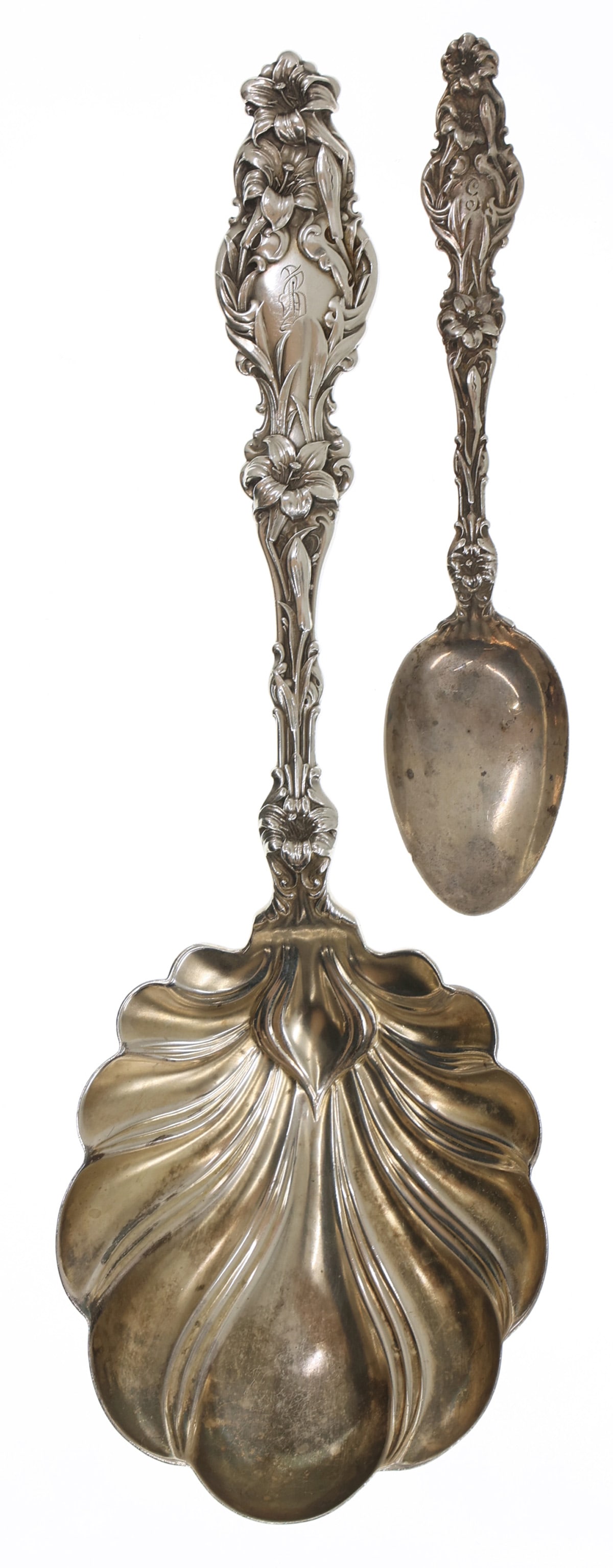 EARLY 20TH C. STERLING SILVER WHITING MFG CO SPOONS (1 of 9)