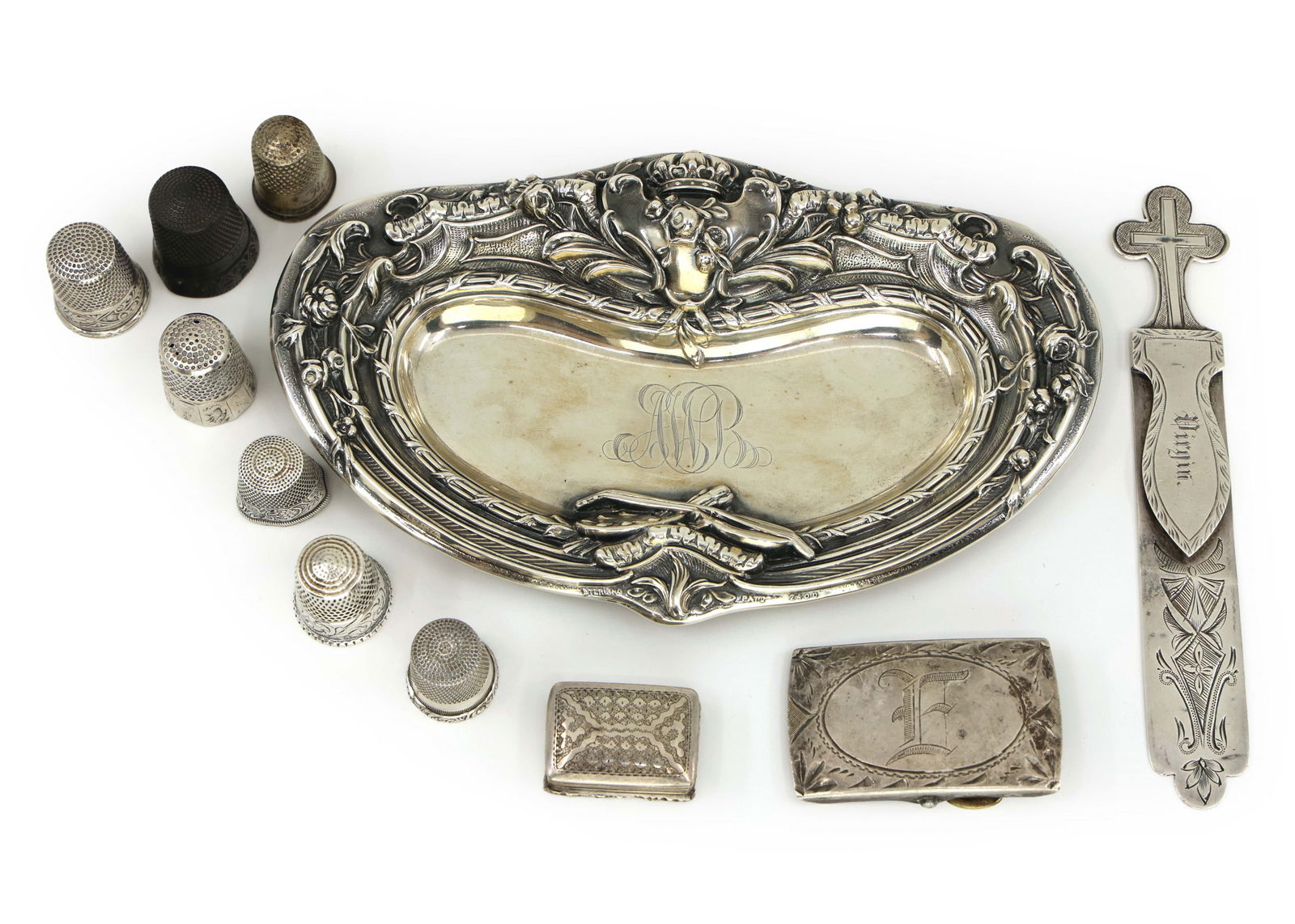STERLING SILVER DRESSER ACCESSORIES (1 of 12)