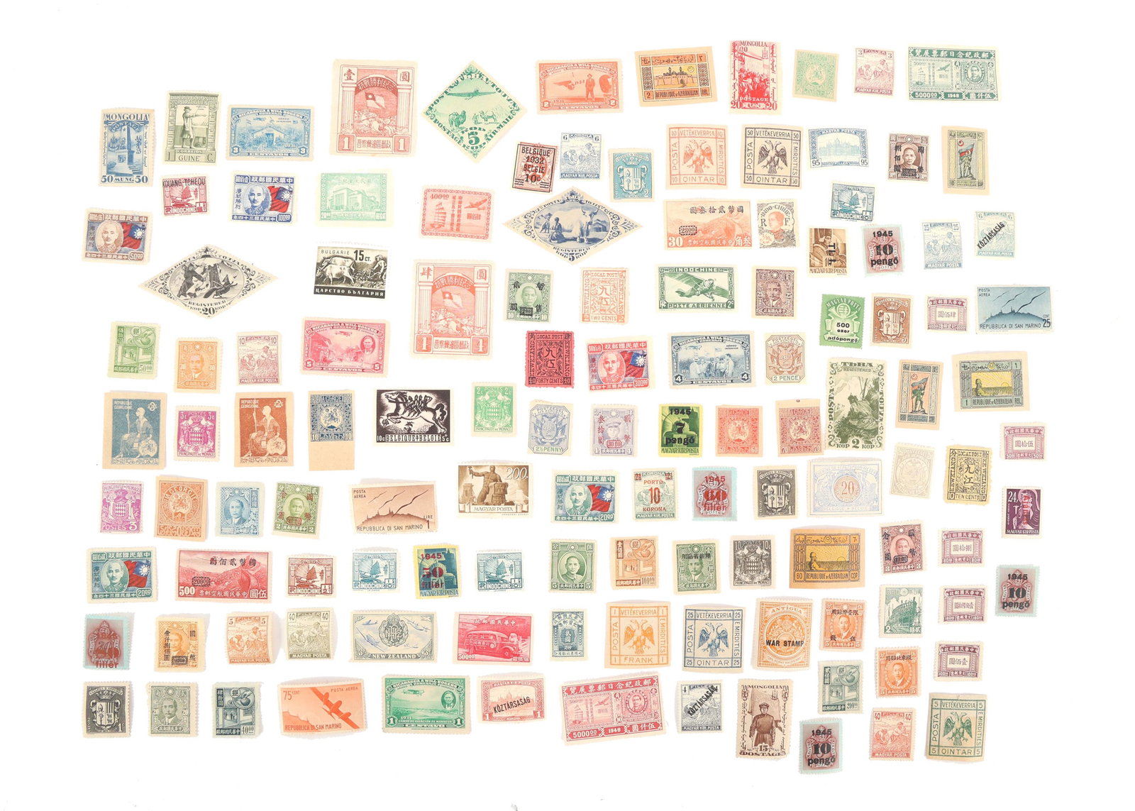 19TH & 20TH C. INTERNATIONAL LOOSE STAMPS: 19TH & 20TH C. INTERNATIONAL LOOSE STAMPS 19th & 20th century international loose stamps from: Georgia (USSR) Monaco Belgium Nicaragua Bulgaria Portug