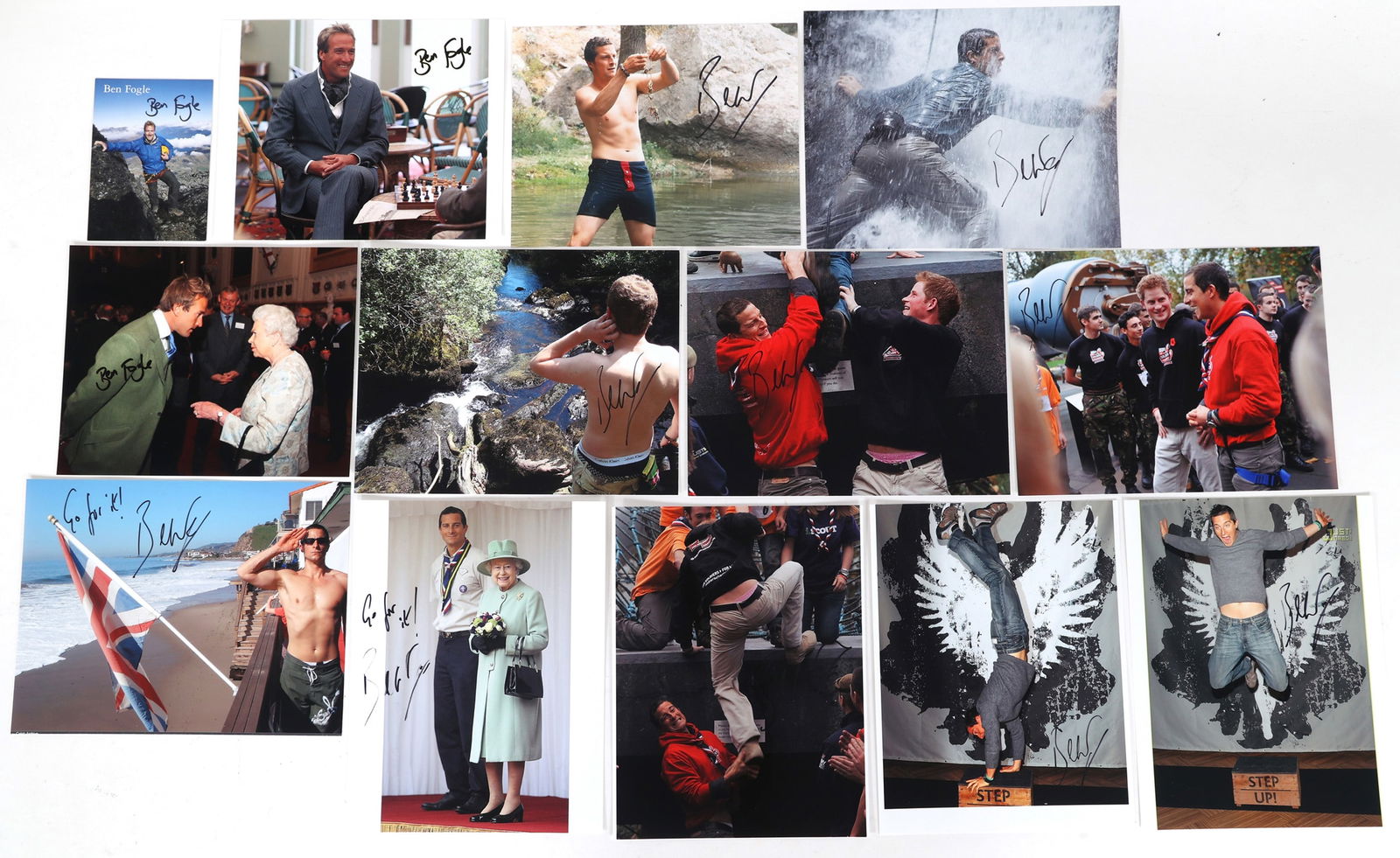 SURVIVALIST BEAR GRYLLS & BEN FOGLE AUTOGRAPHS (1 of 6)