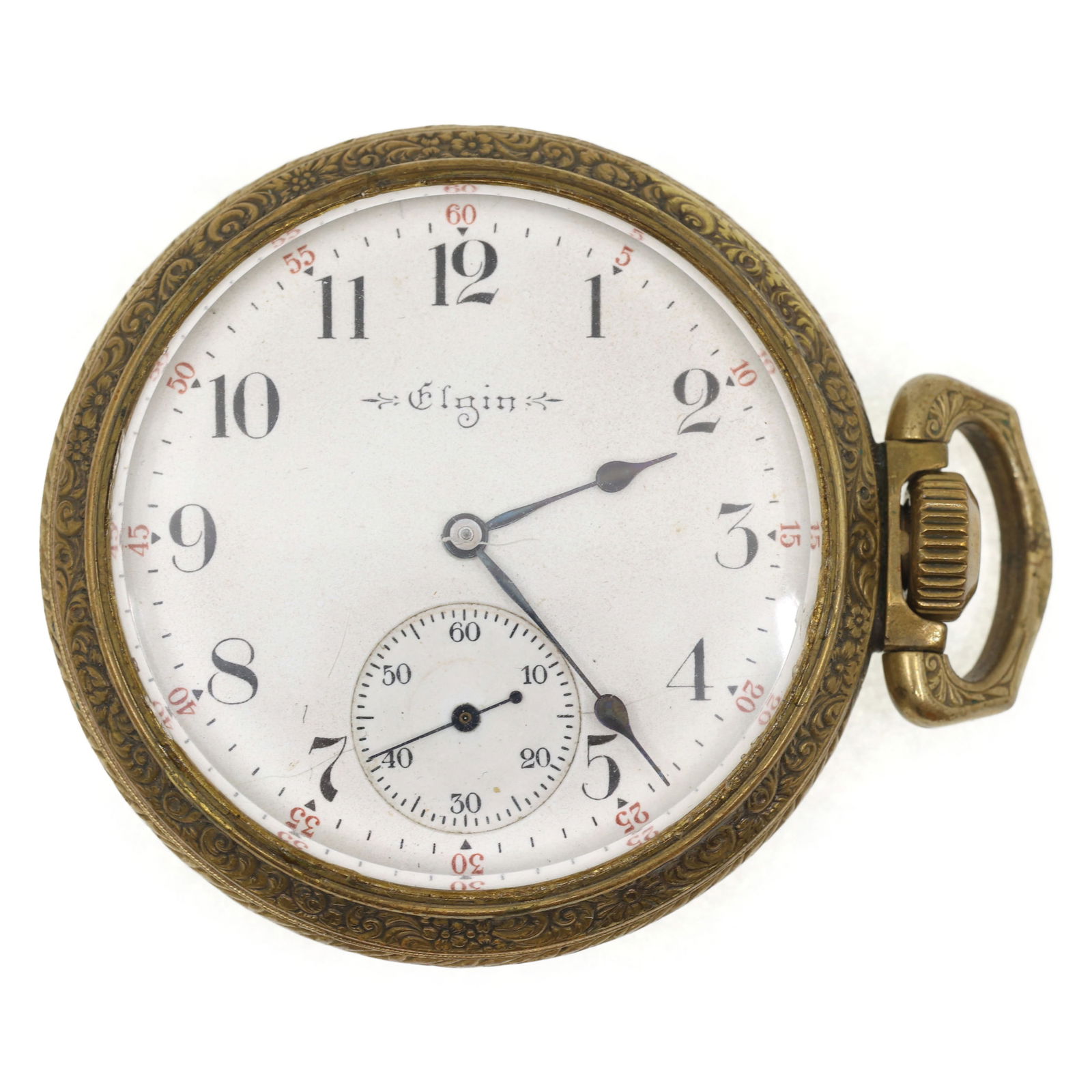 MENS ELGIN BASE METAL CASE POCKET WATCH (1 of 6)